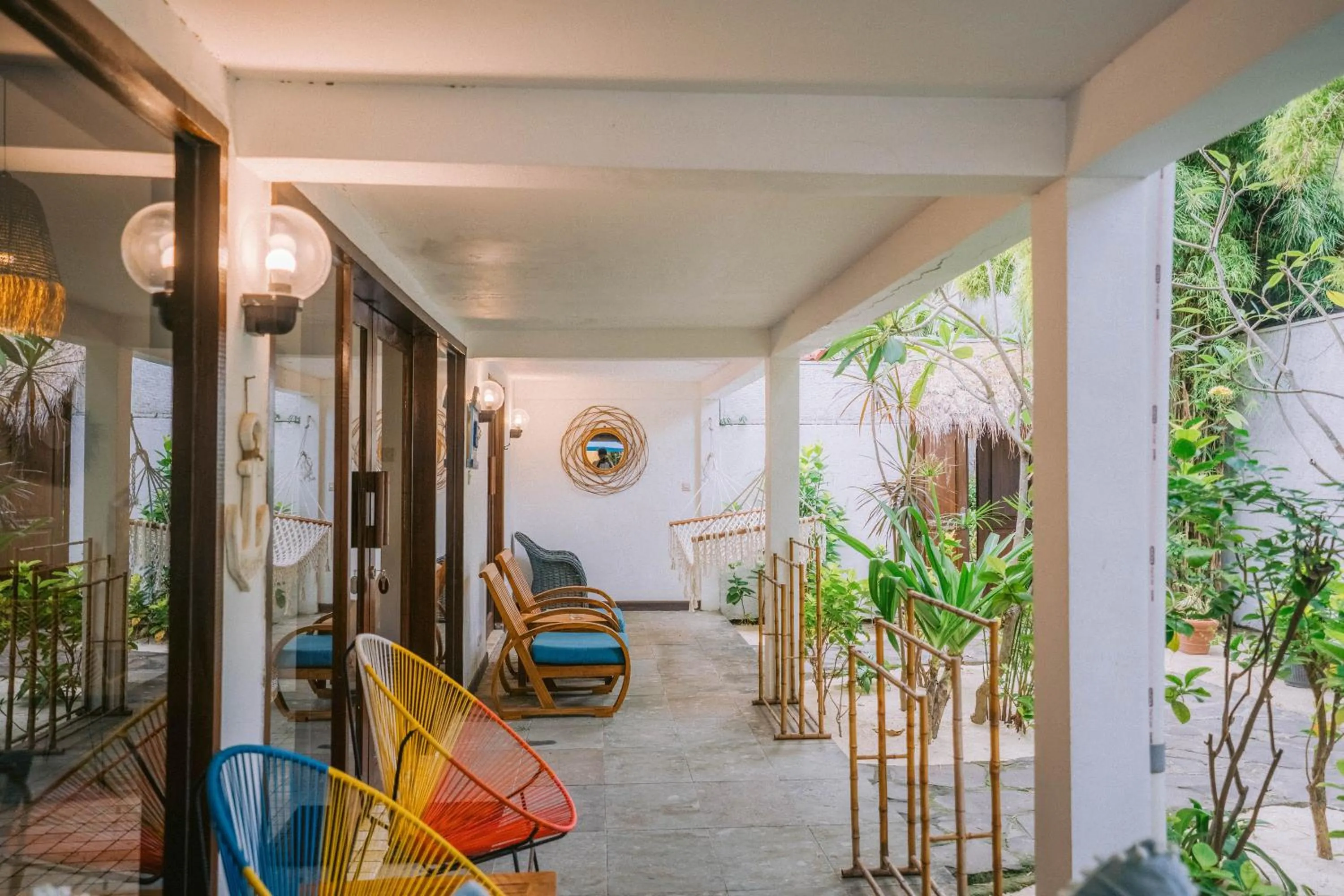 Garden view in Tír na nÓg Beachfront Resort