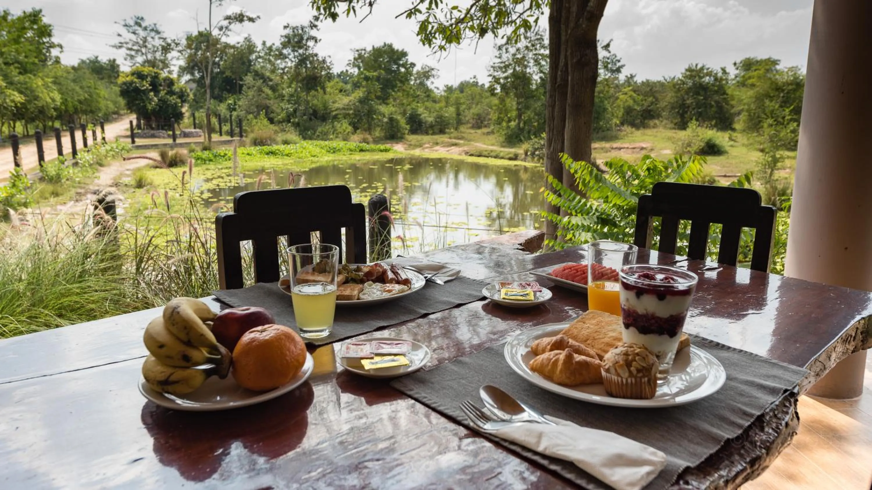 Food and drinks in I love phants Lodge