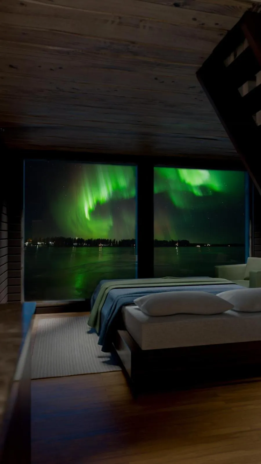 Bed in Arctic Guesthouse & Igloos