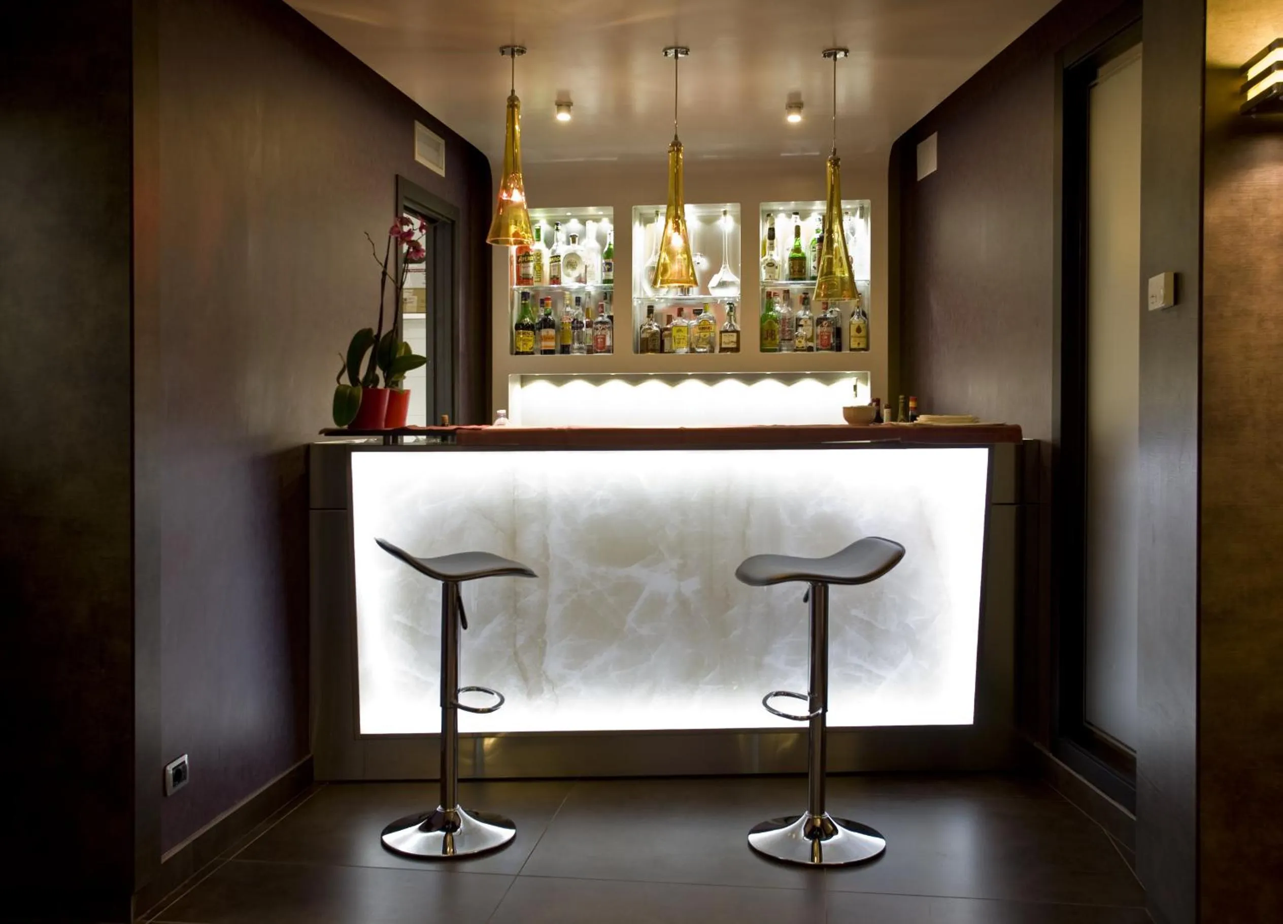 Lounge or bar in Rome Airport Hotel Fiumicino