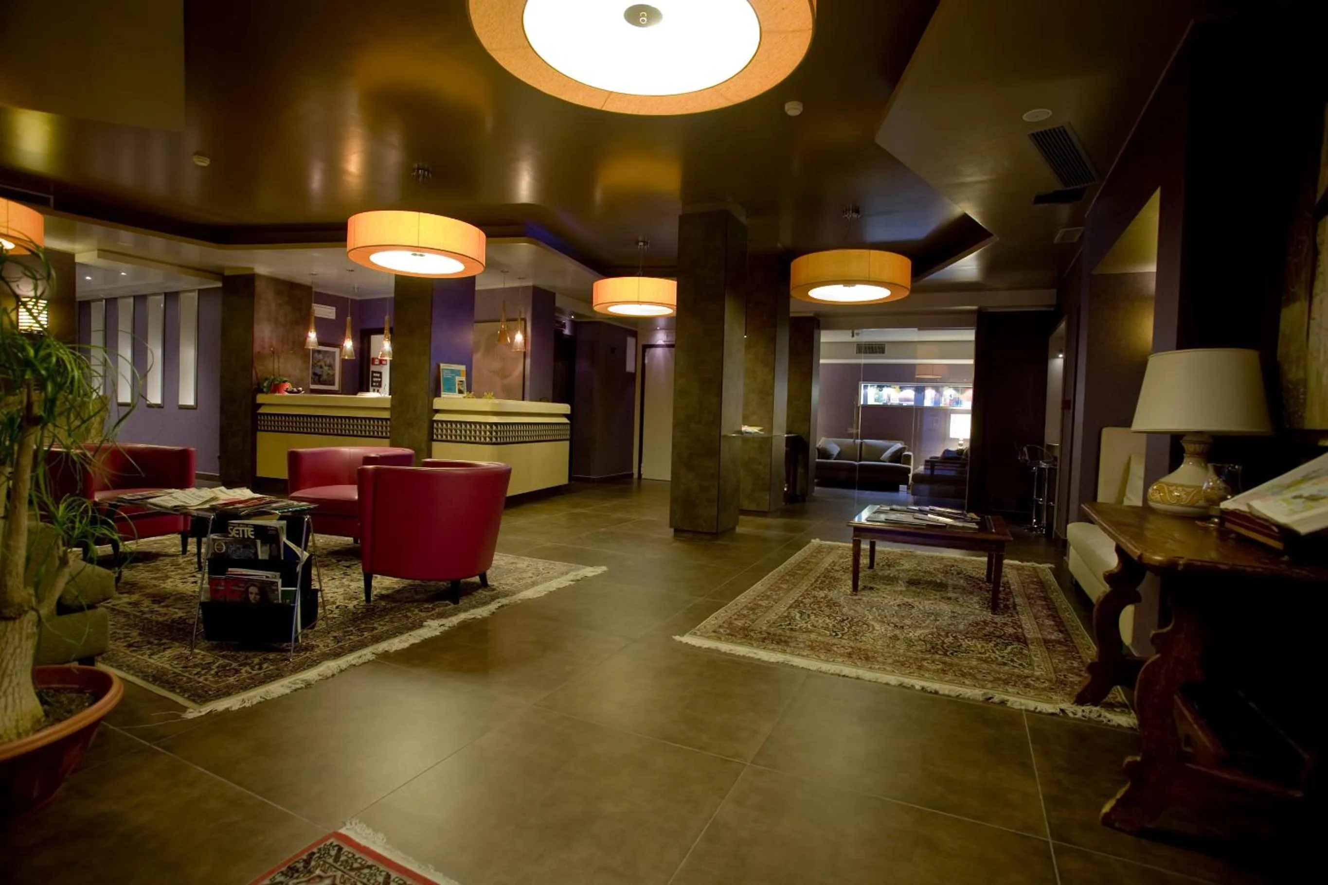 Lobby or reception in Rome Airport Hotel Fiumicino