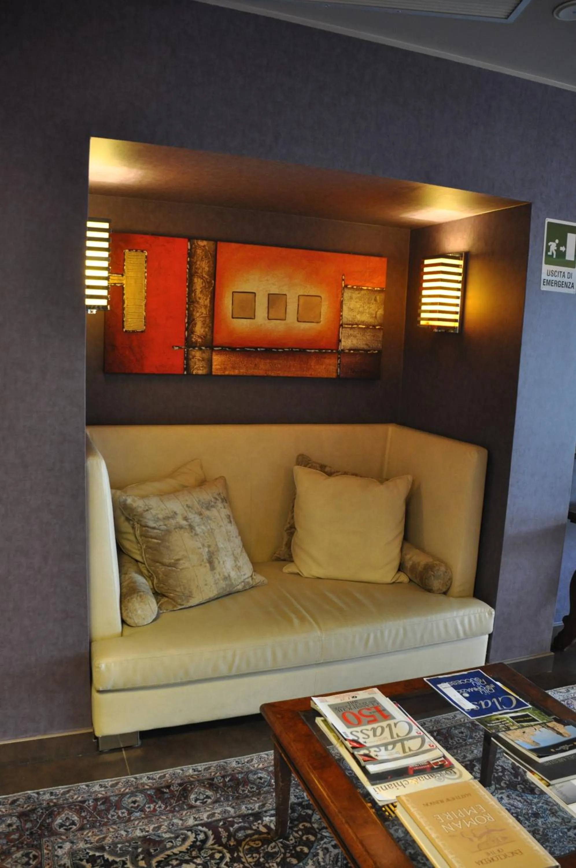 Lobby or reception in Rome Airport Hotel Fiumicino