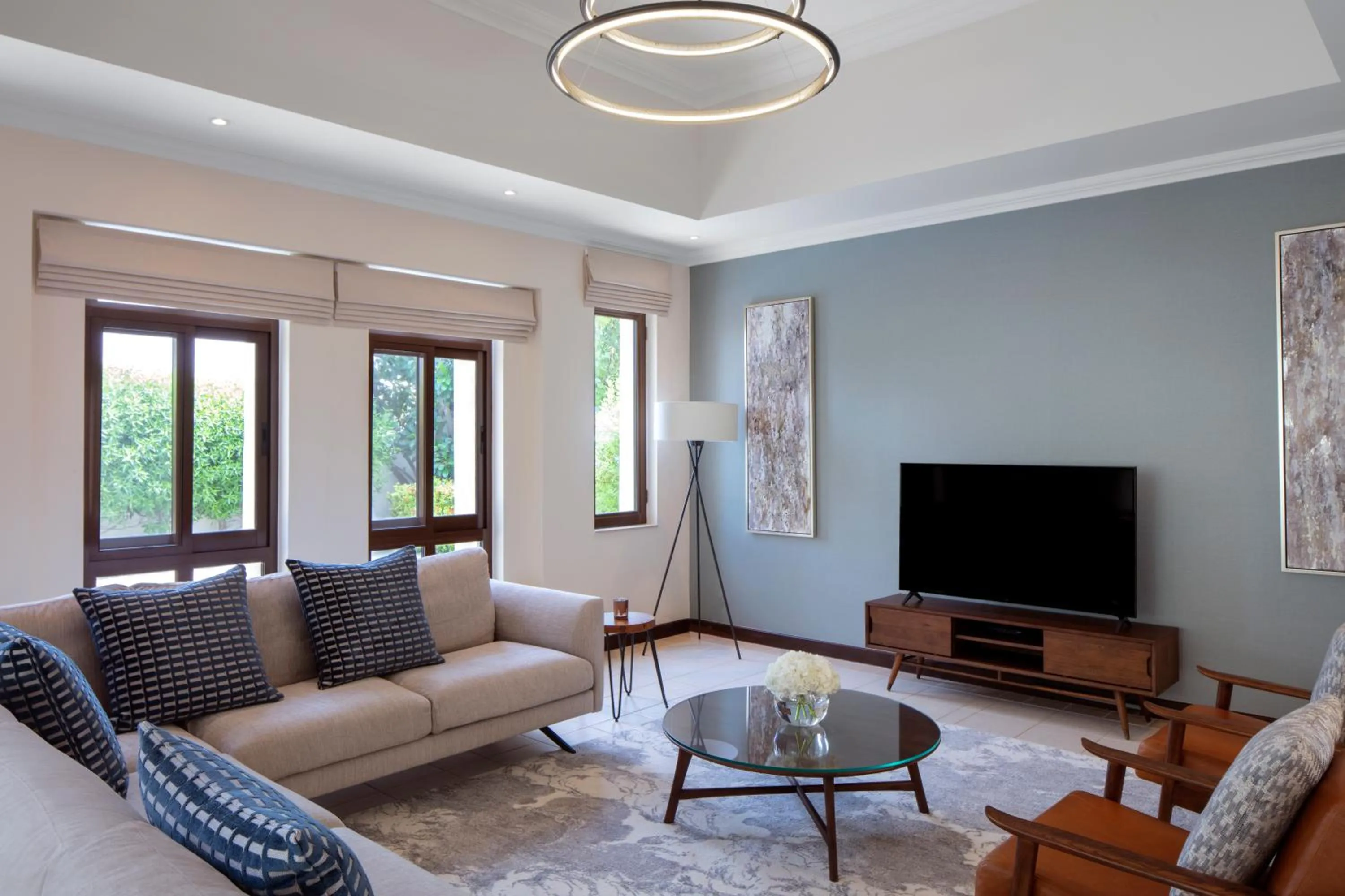 Communal lounge/ TV room in Elara & Golf Villas - curated by Park Hyatt Dubai
