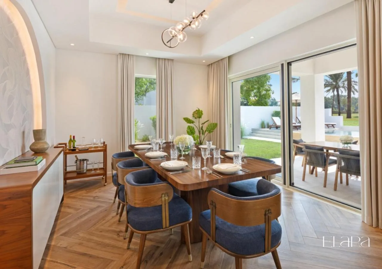 Dining area in Elara & Golf Villas - curated by Park Hyatt Dubai