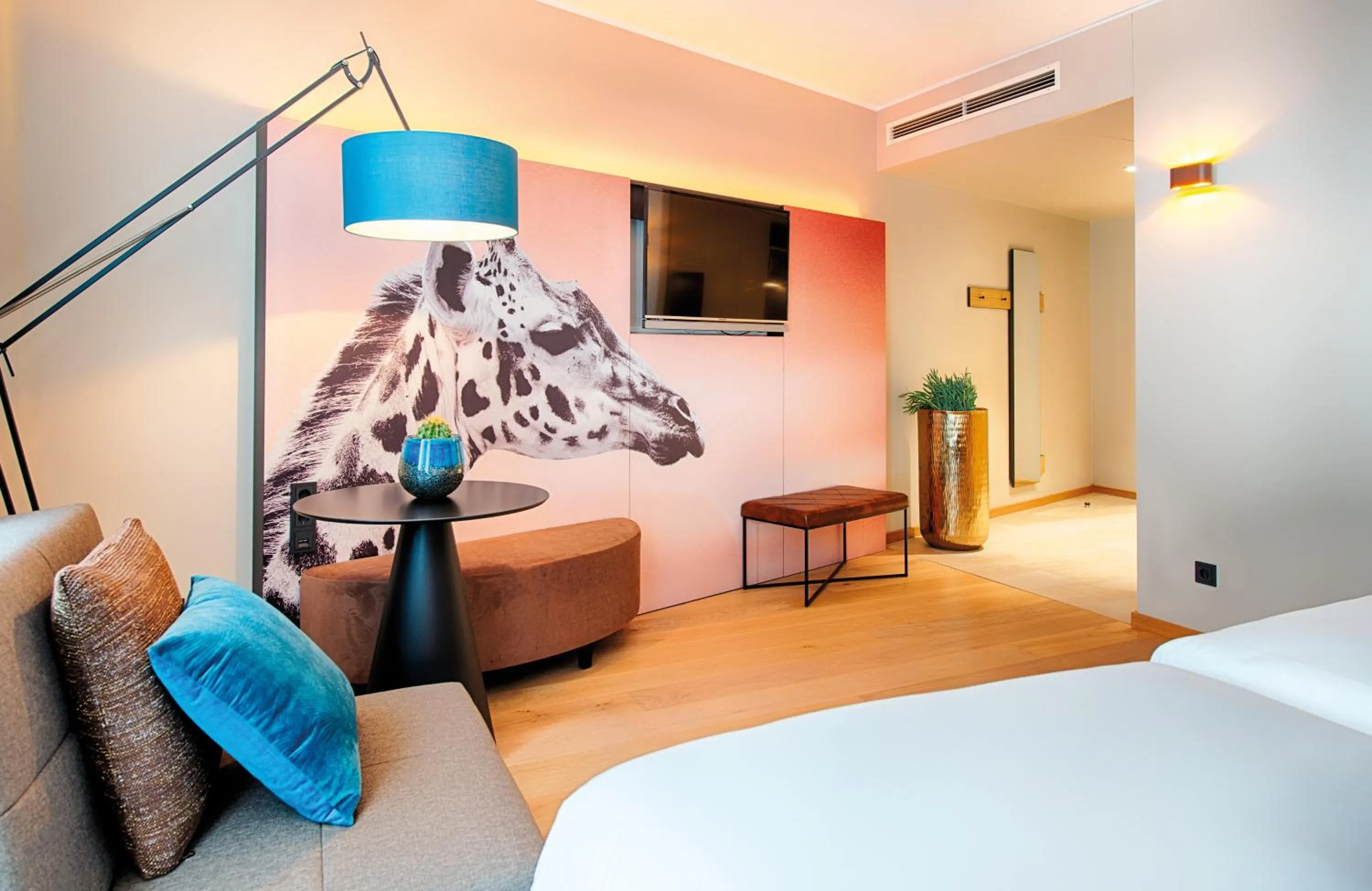 Photo of the whole room, Bed in NYX Hotel Munich by Leonardo Hotels