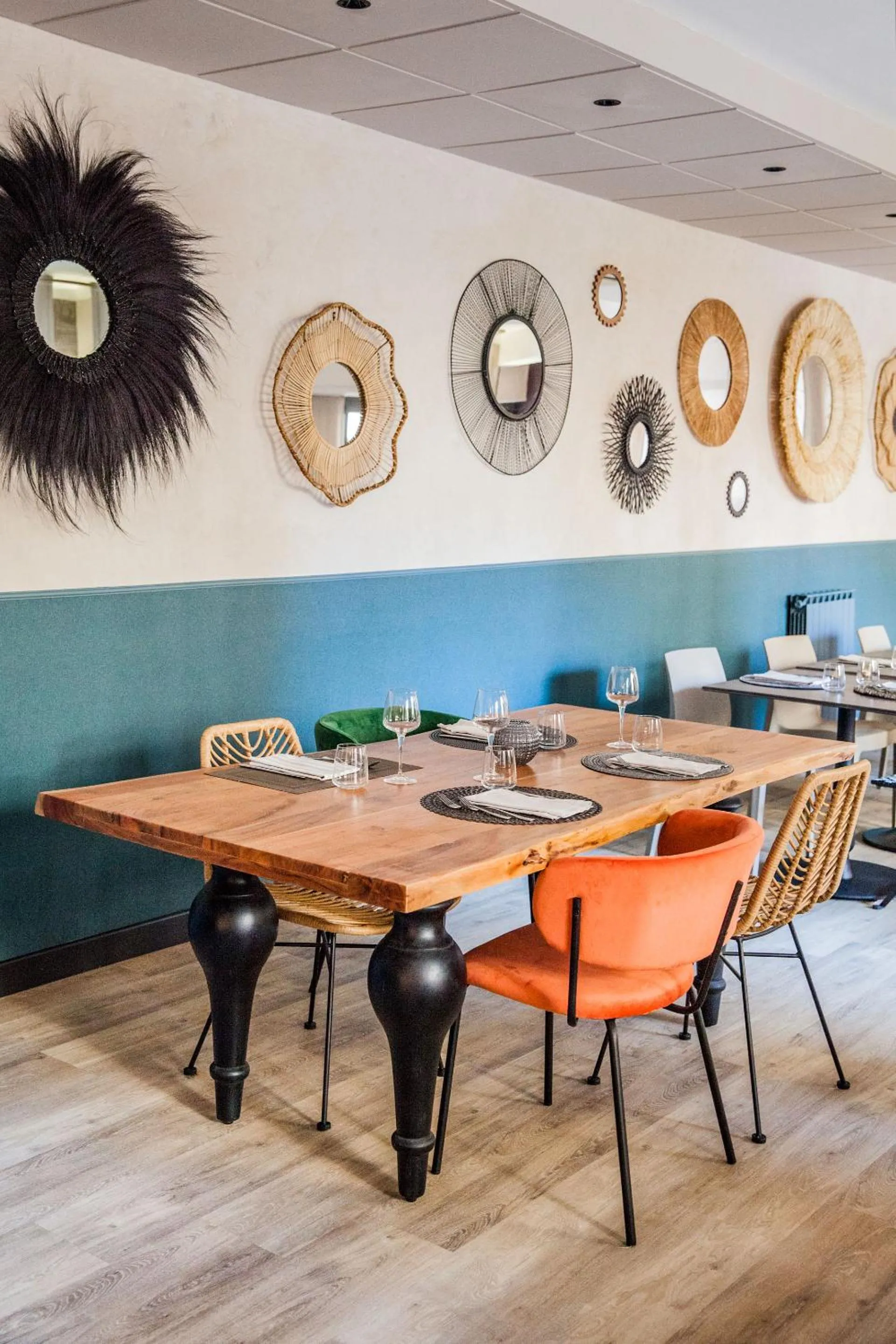Dining area in Hotel Bristol
