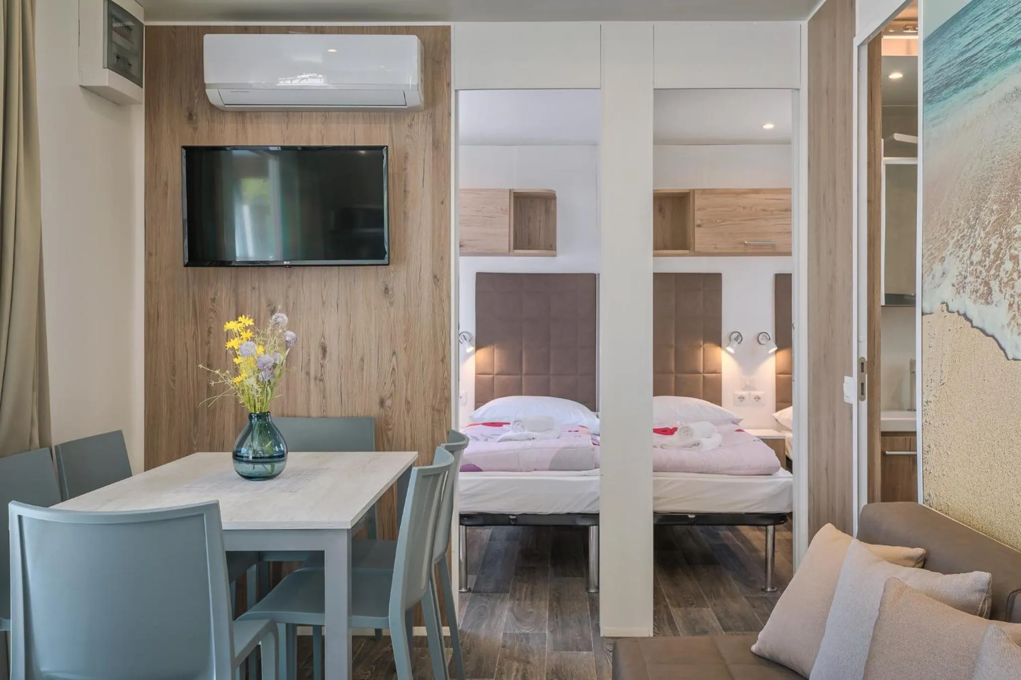 Bed in Mobile Homes Camping Santa Marina, Lanterna