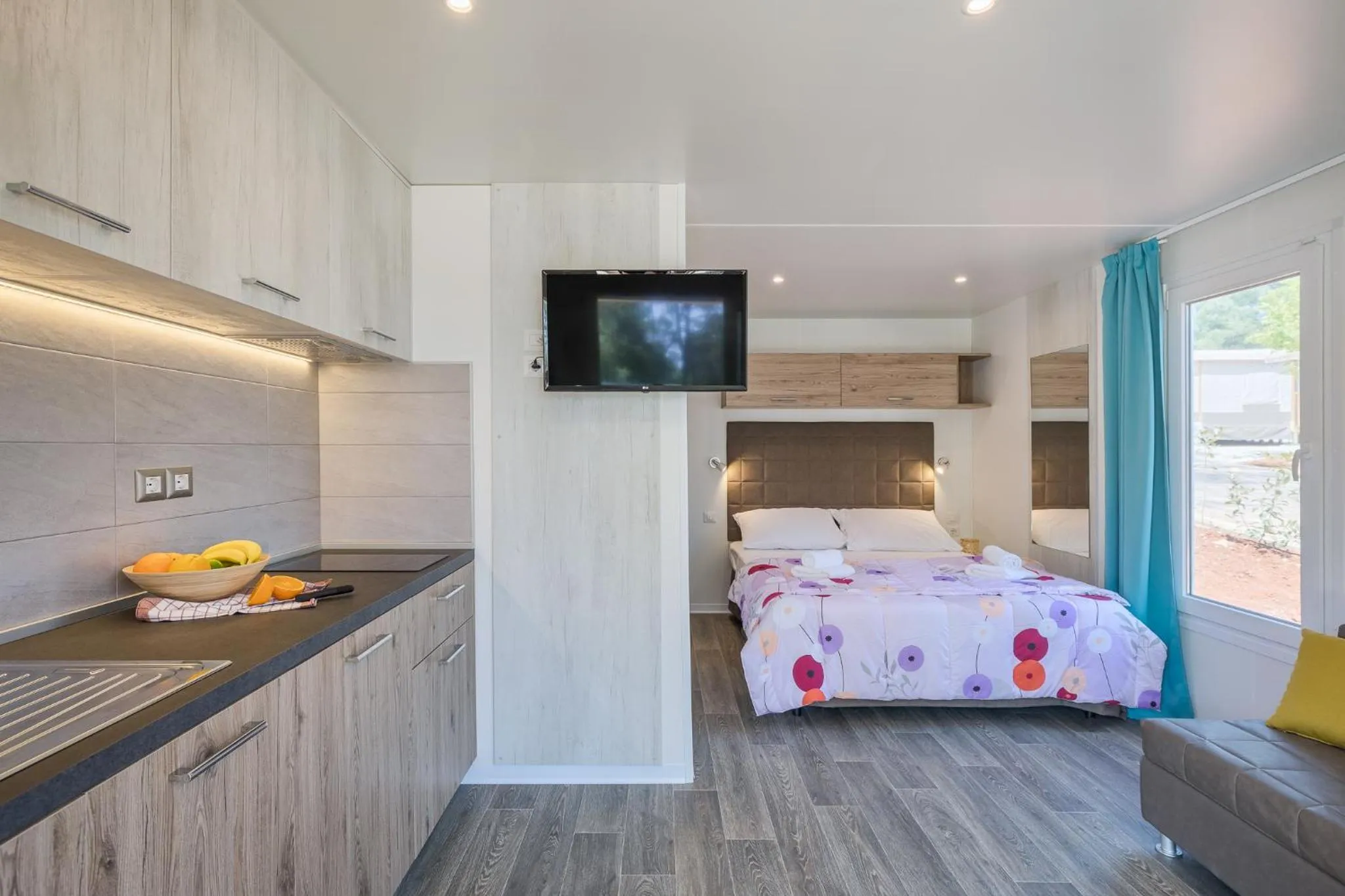 Bed in Mobile Homes Camping Santa Marina, Lanterna