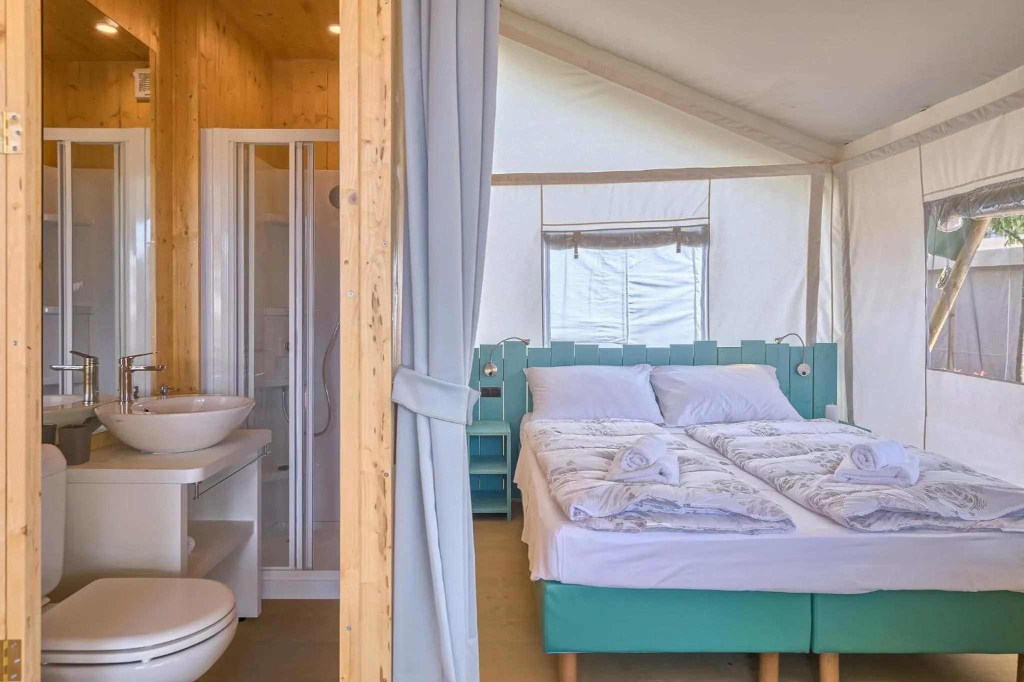 Bed in Mobile Homes Camping Santa Marina, Lanterna