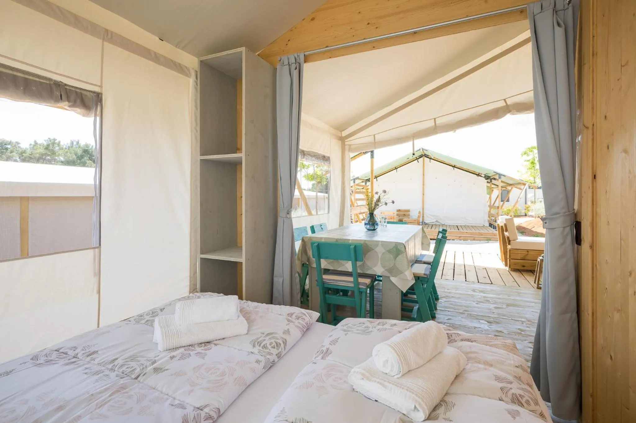 Bed in Mobile Homes Camping Santa Marina, Lanterna