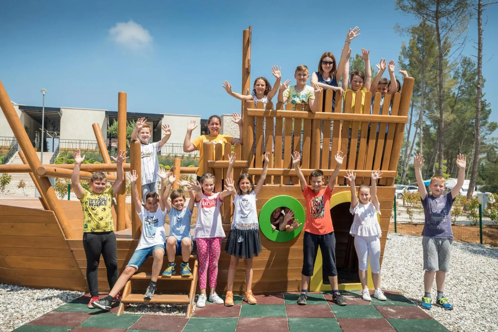 Children play ground in Mobile Homes Camping Santa Marina, Lanterna