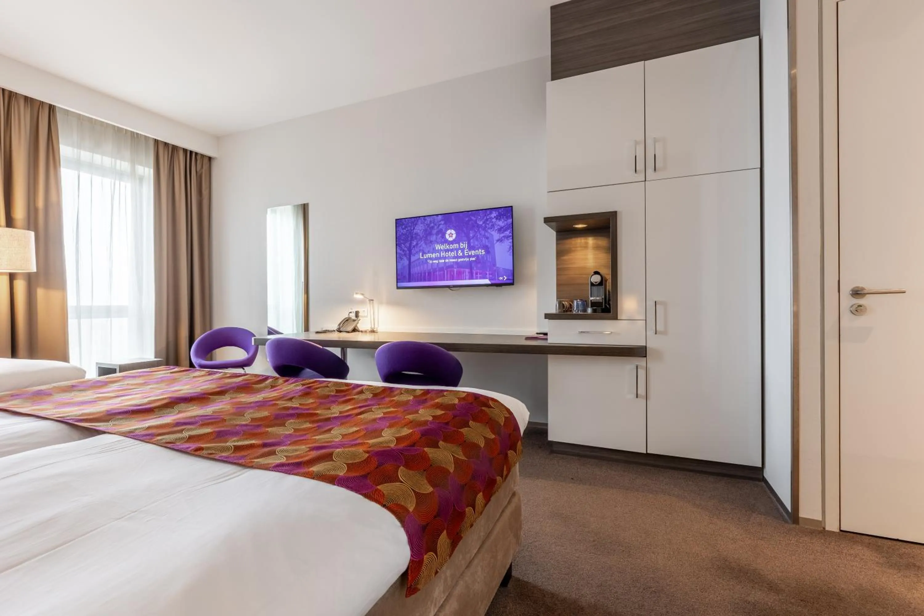 Photo of the whole room, Bed in Hotel Lumen Zwolle