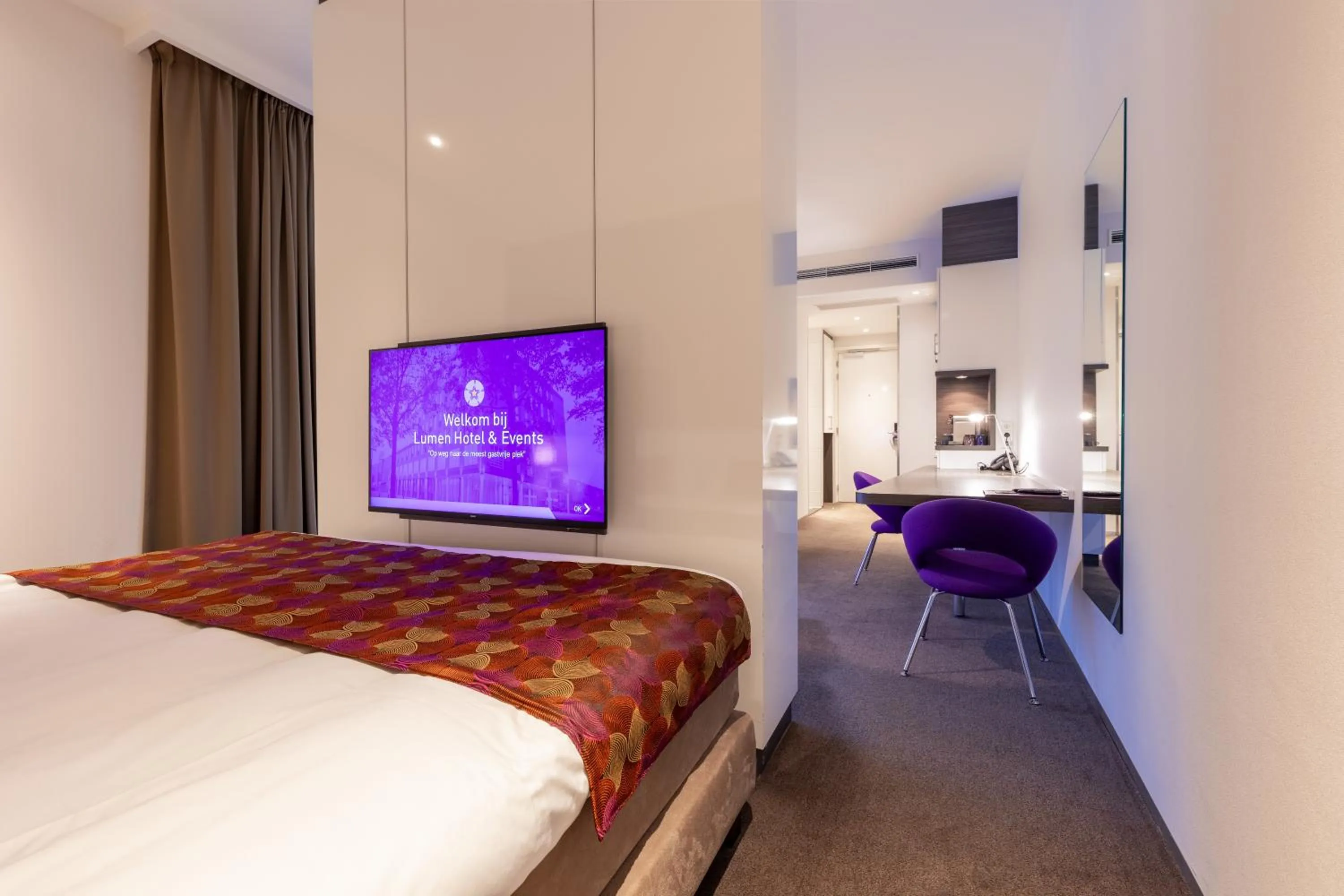 Bed in Hotel Lumen Zwolle