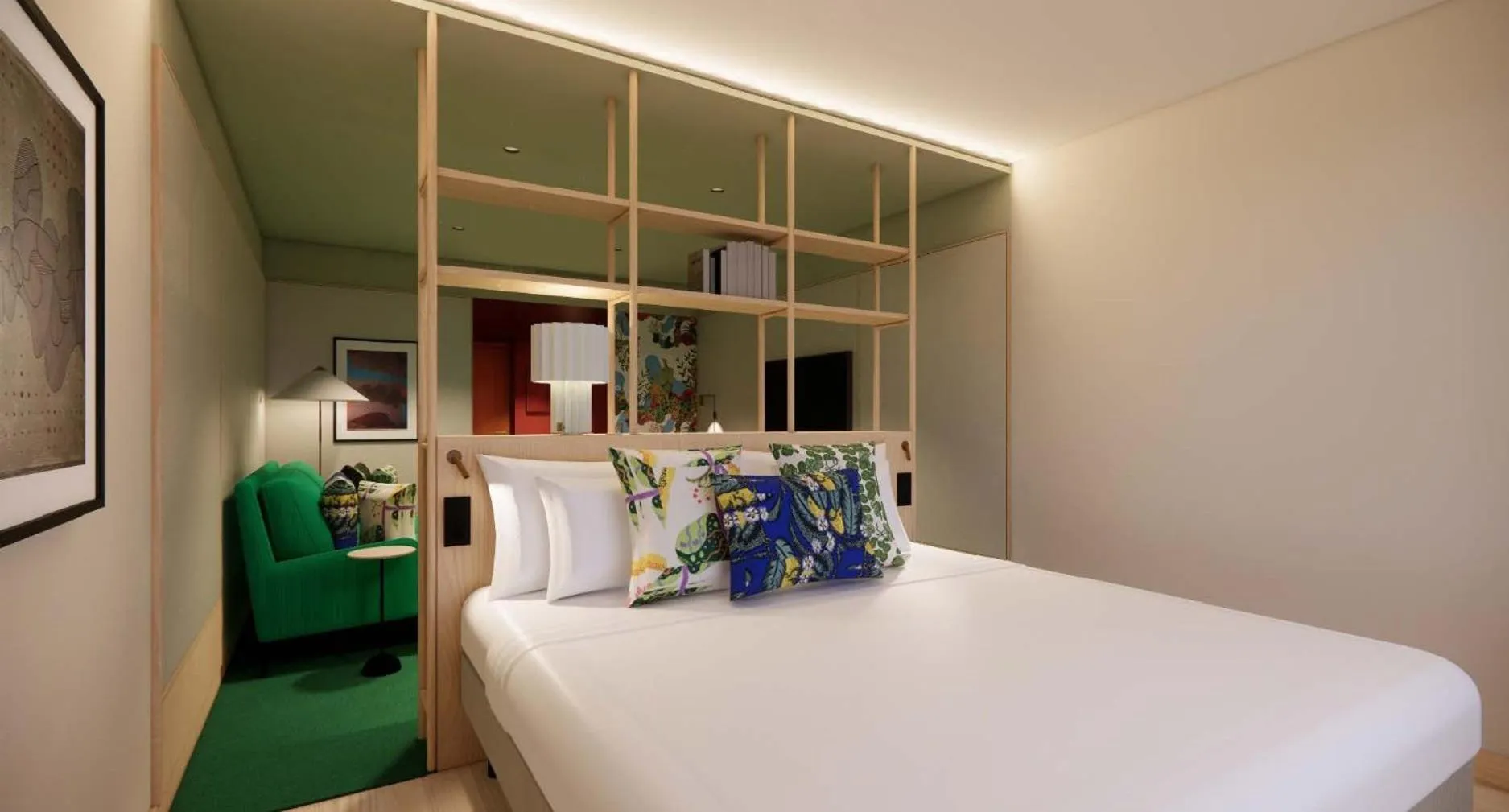 Bed in Hotel Hanasaari