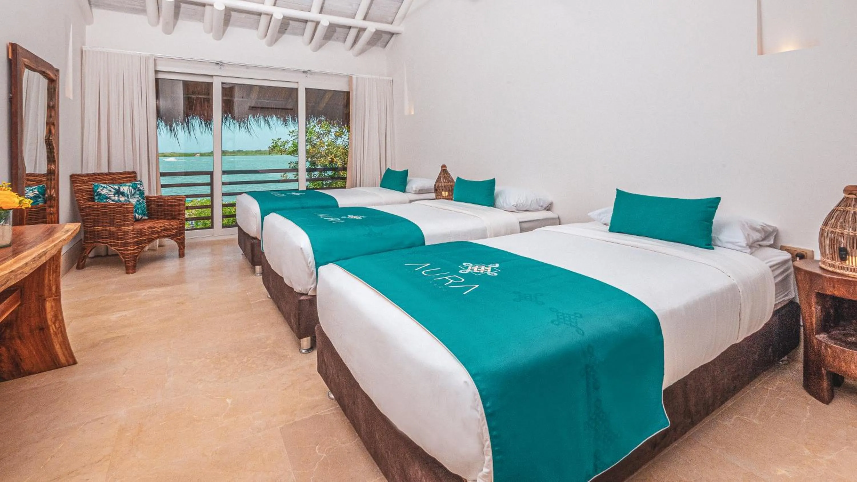 Bedroom, Bed in Aura Hotel Barú