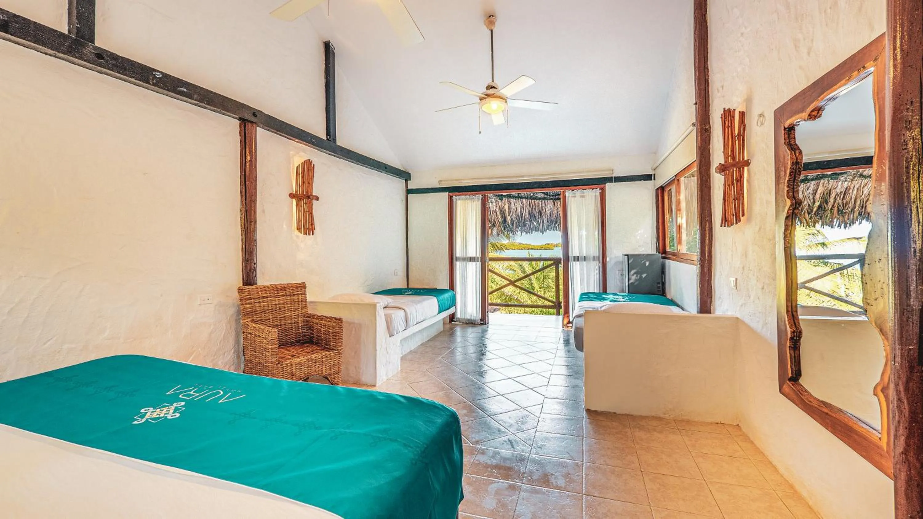 Bed in Aura Hotel Barú