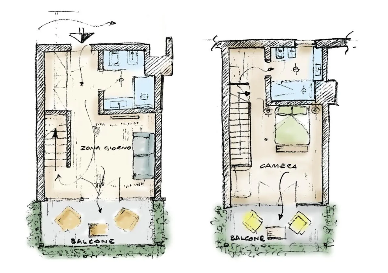 Floor plan in Dolomiti Lodge Alverà