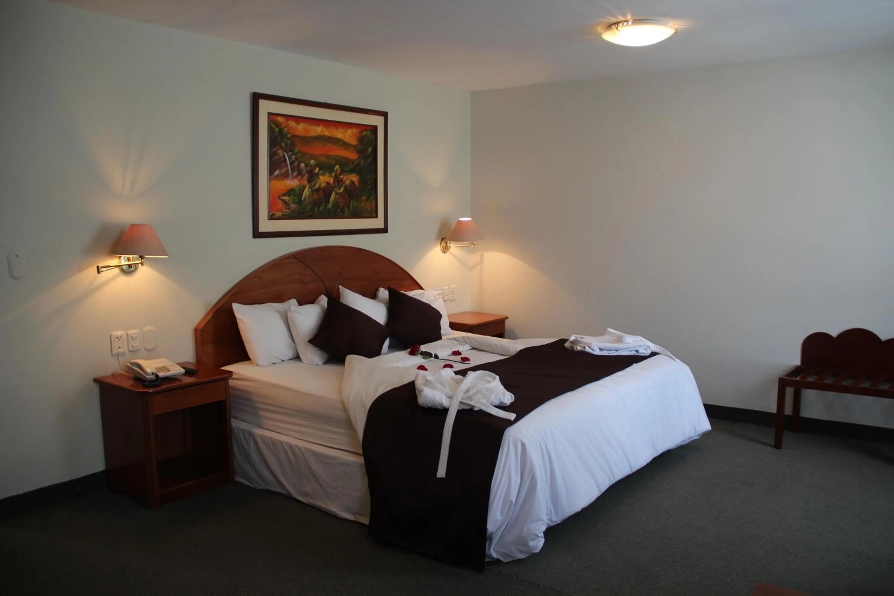 Bed in Casona Plaza Hotel Puno