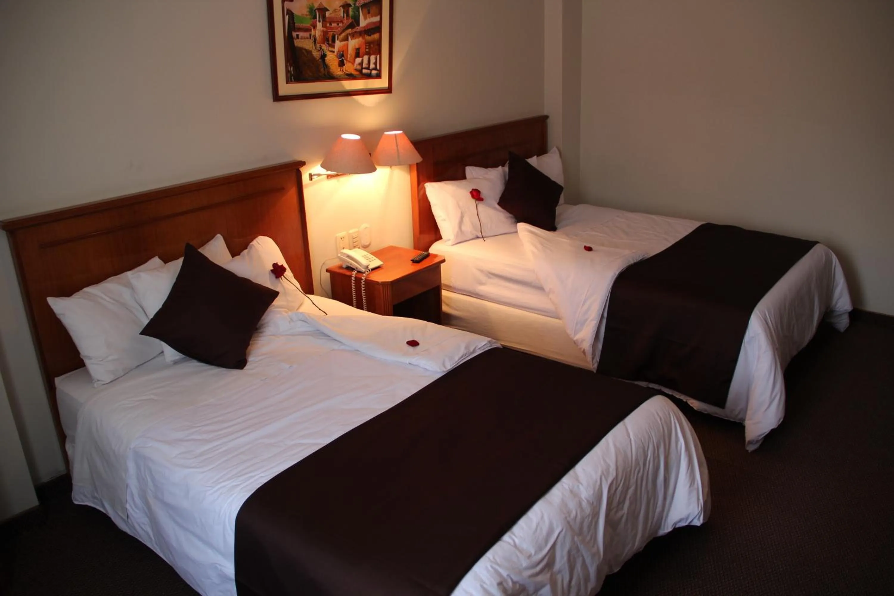 Bed in Casona Plaza Hotel Puno