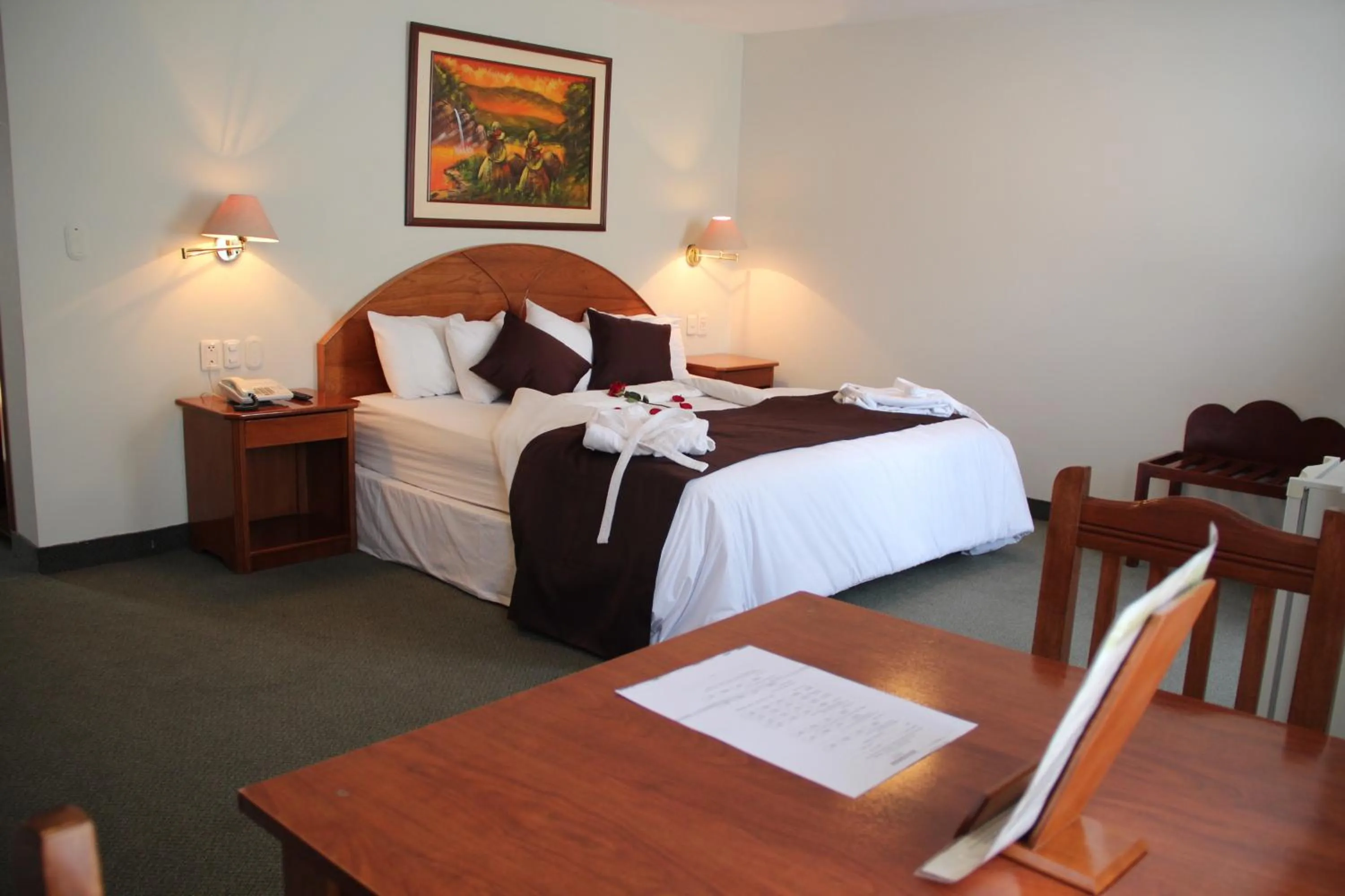 Bed in Casona Plaza Hotel Puno