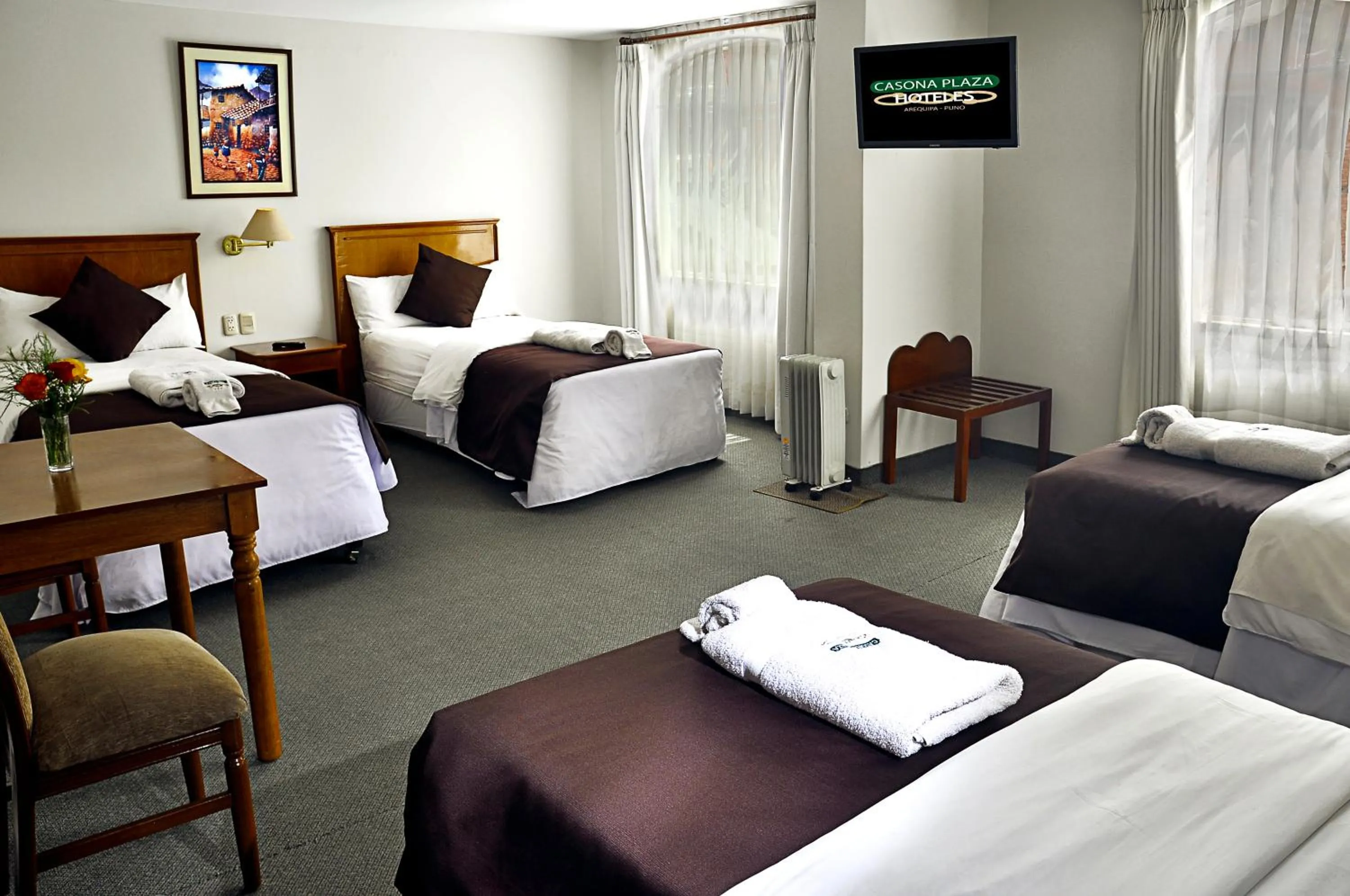 Bed in Casona Plaza Hotel Puno