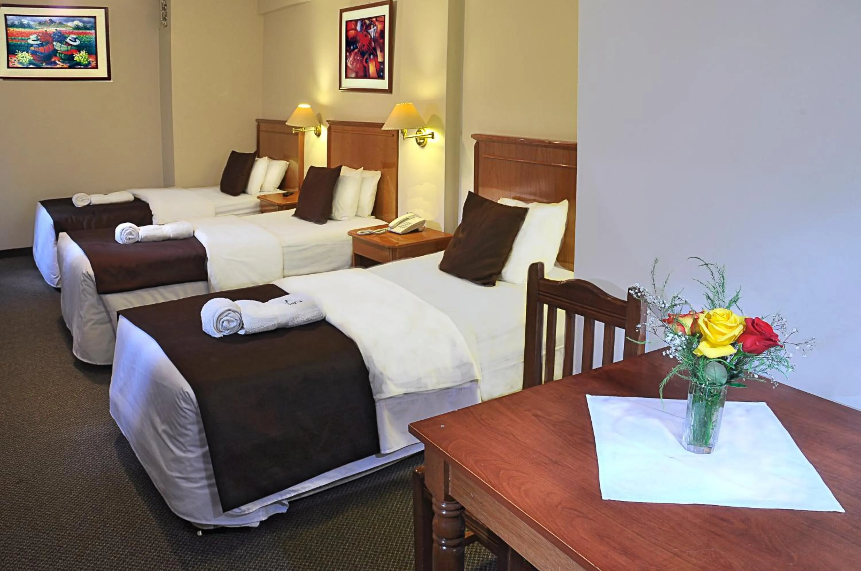 Bed in Casona Plaza Hotel Puno