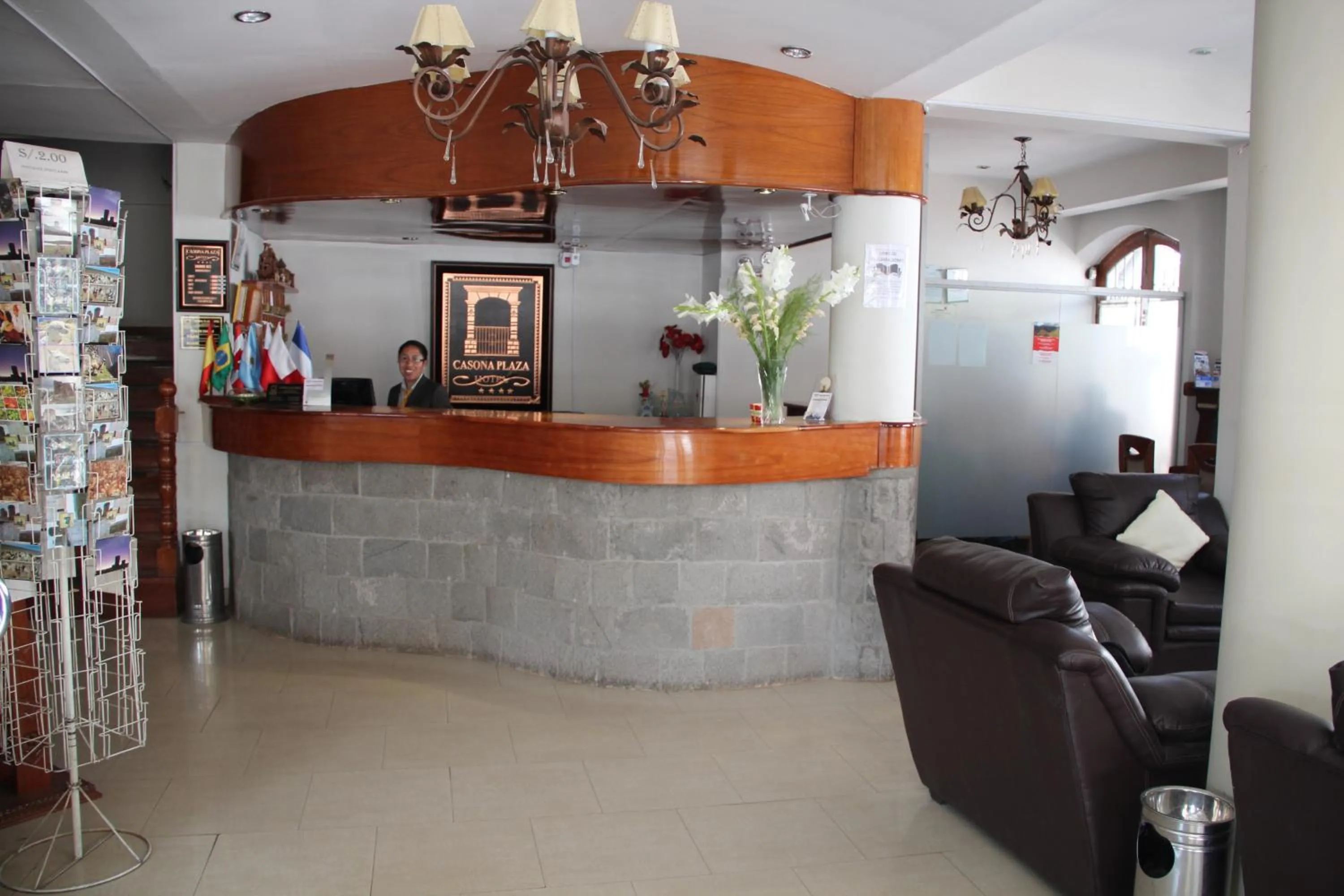 Lobby or reception in Casona Plaza Hotel Puno