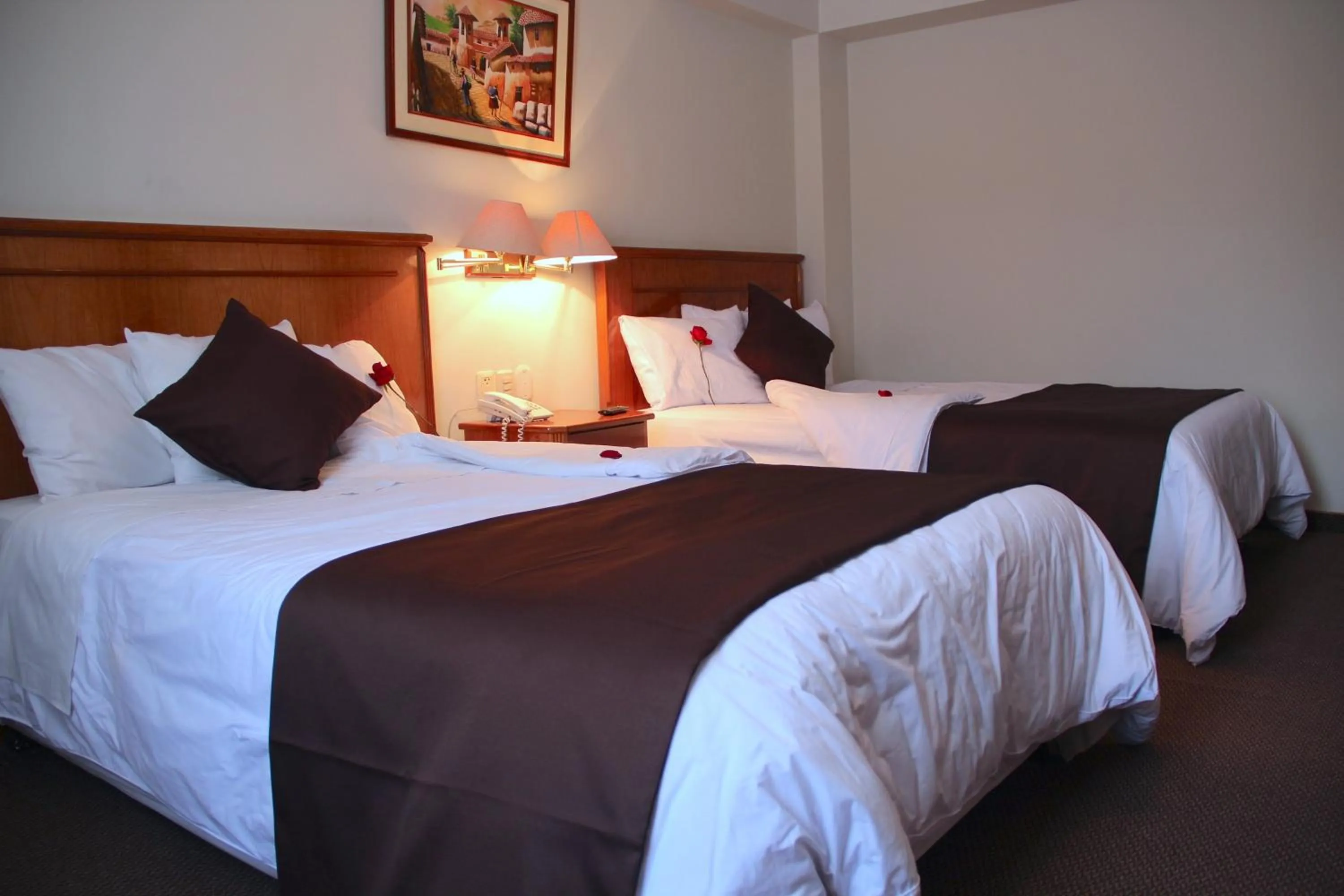 Bed in Casona Plaza Hotel Puno