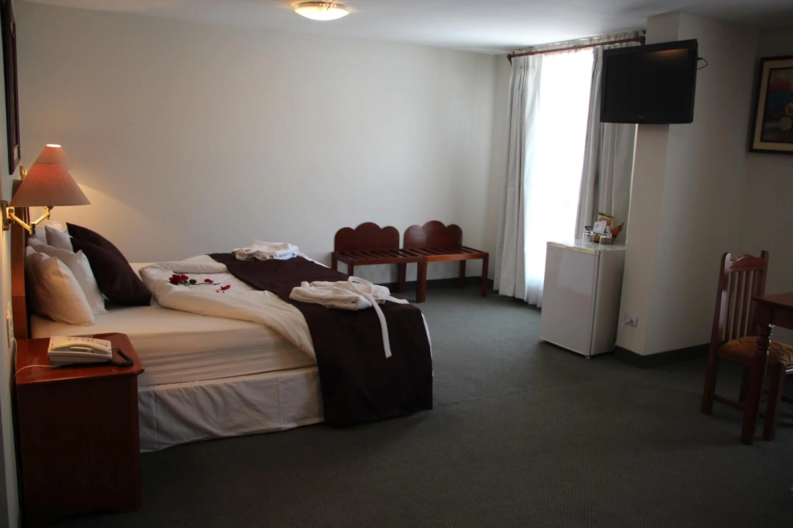 Bed in Casona Plaza Hotel Puno