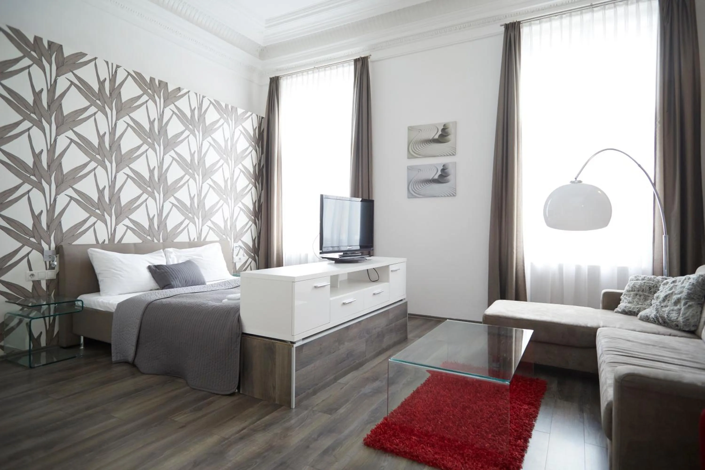 Seating area, Bed in KH Apartments Universitaet