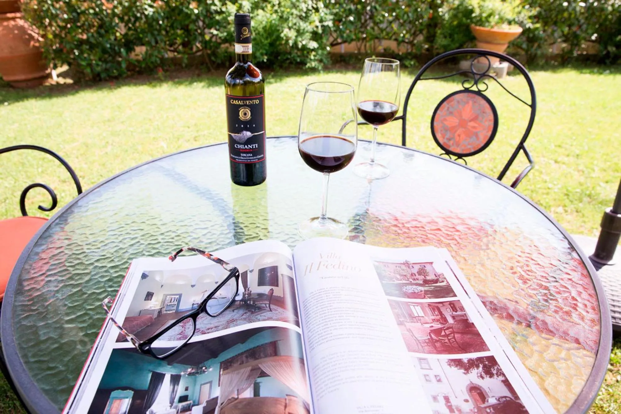 Area and facilities in Villa Il Fedino