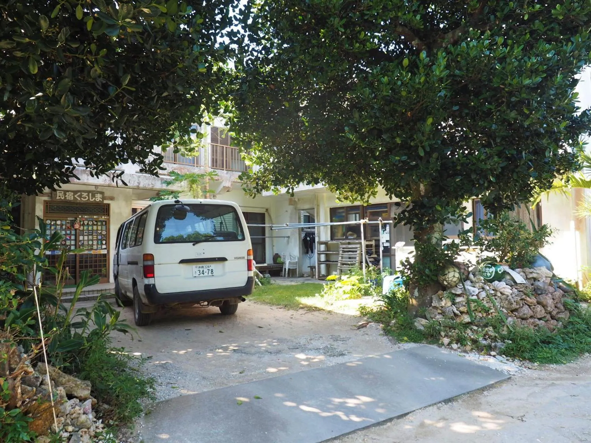 Facade/entrance in Minshuku Kuroshima