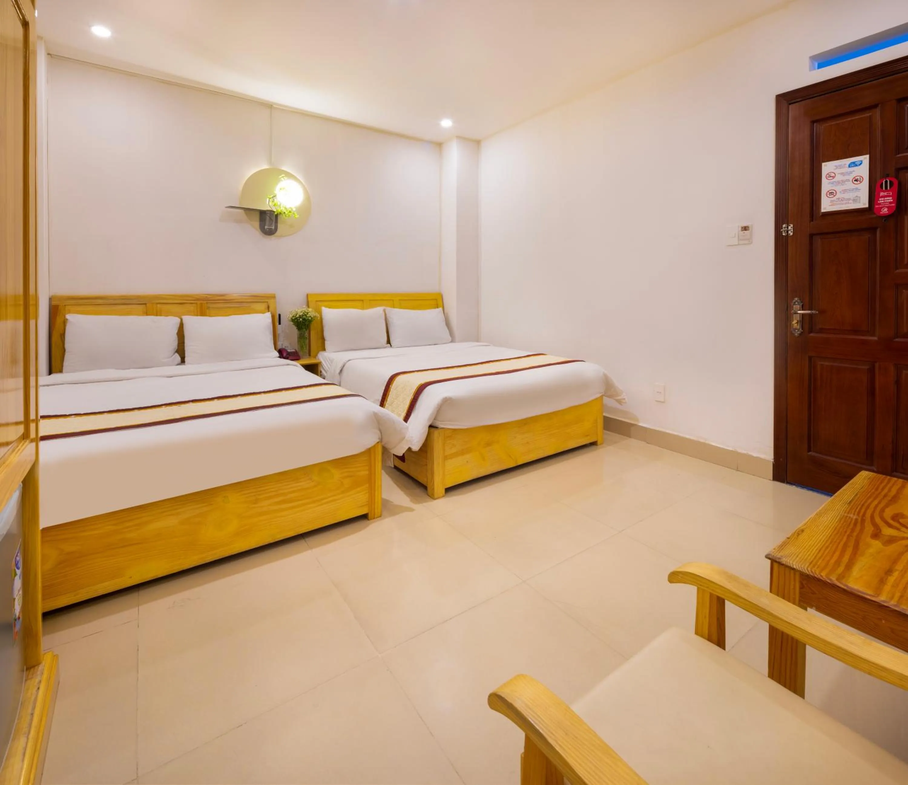 Bed in Mai Hoang Da Lat Hotel