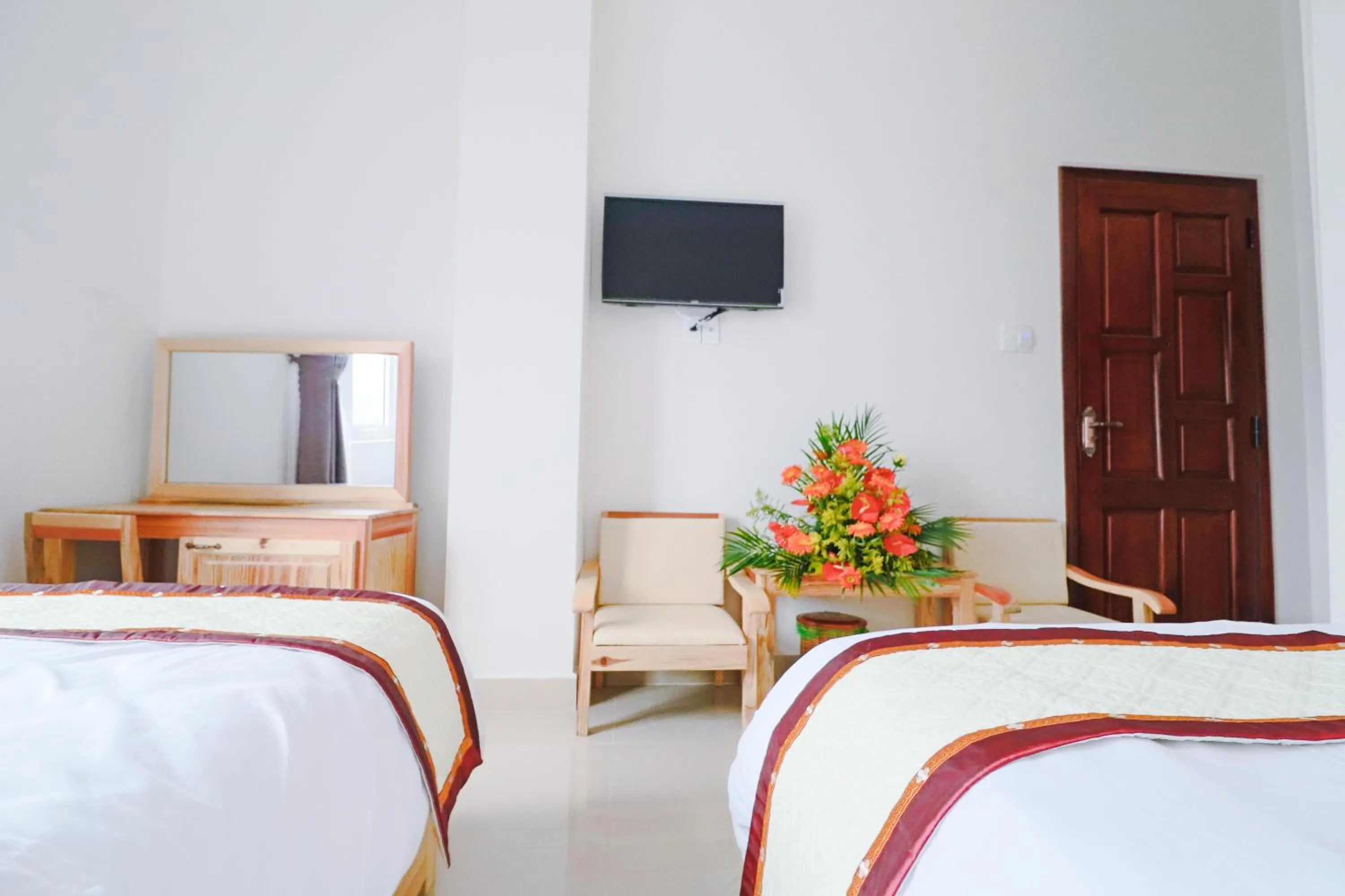 Bed in Mai Hoang Da Lat Hotel