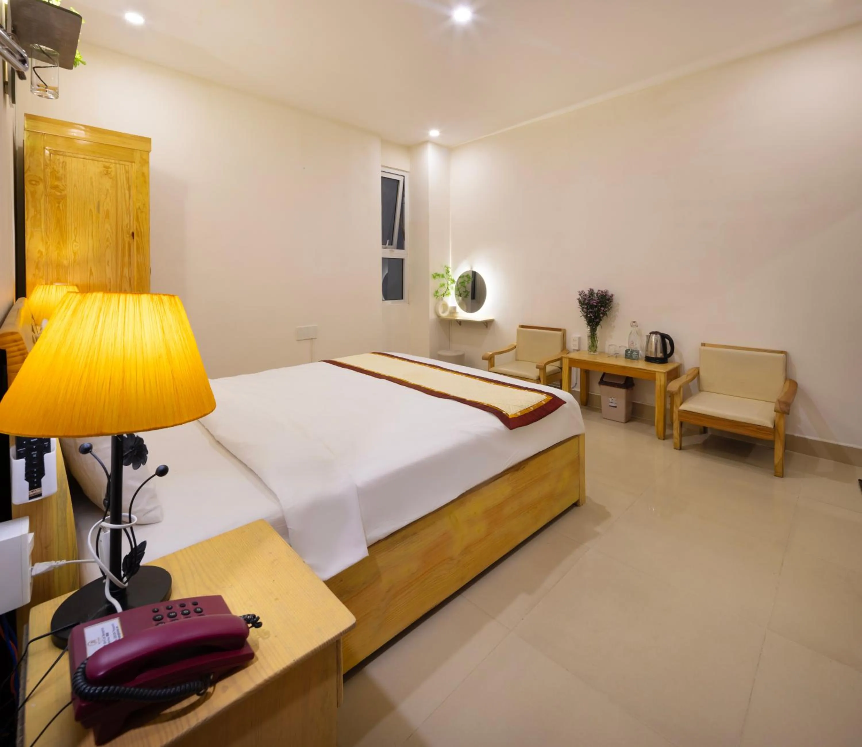 Bed in Mai Hoang Da Lat Hotel