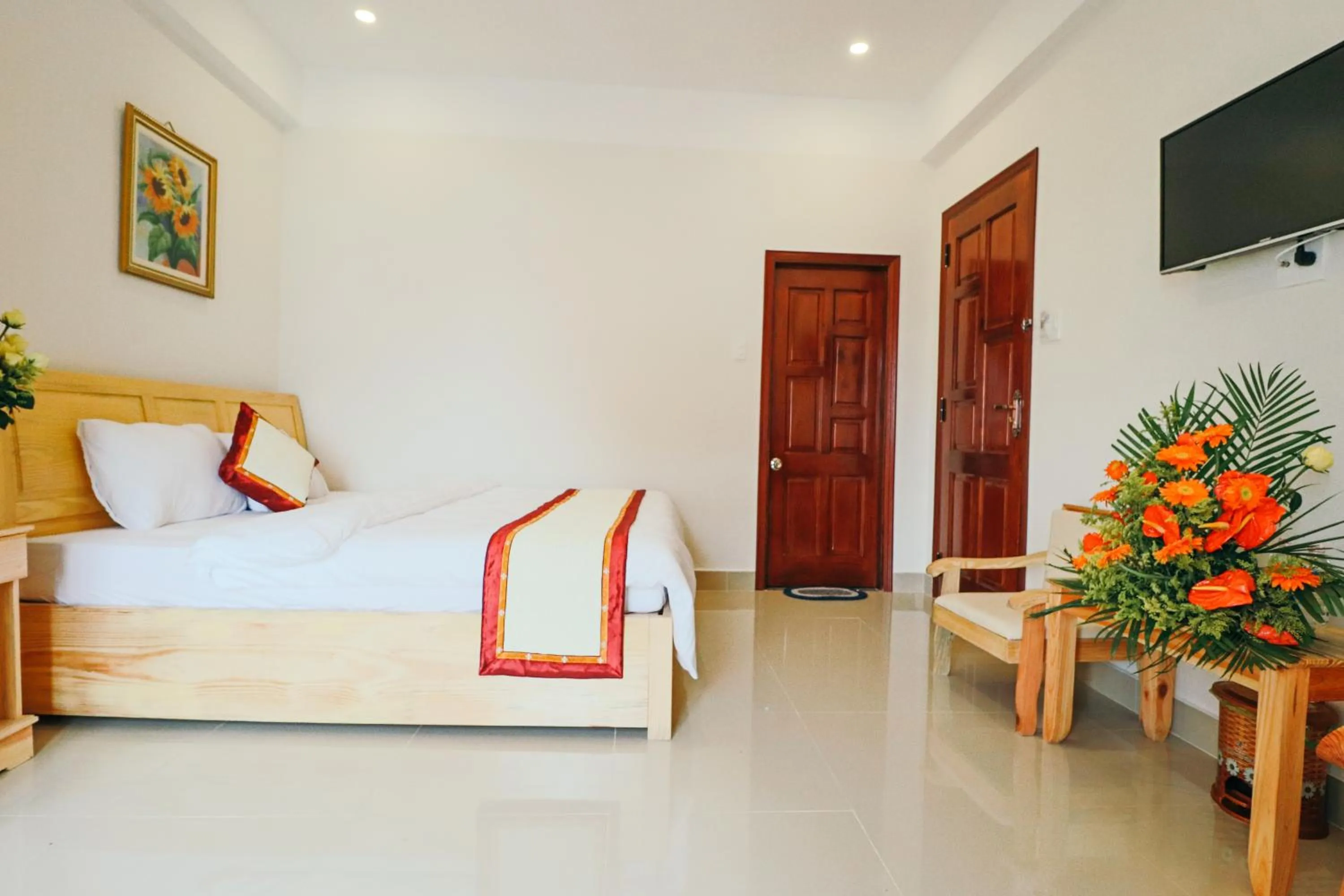 Bed in Mai Hoang Da Lat Hotel