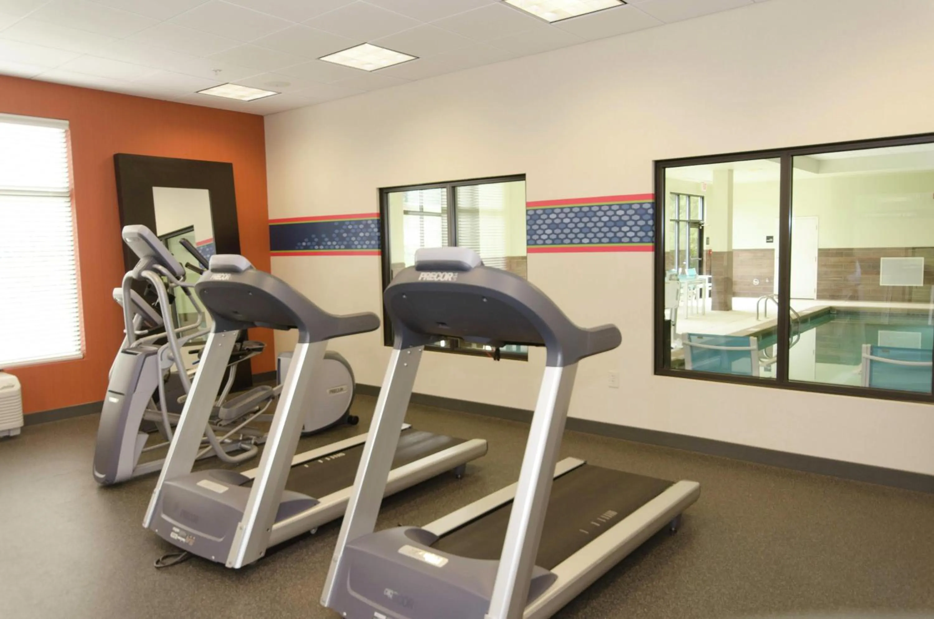 Pool view in Hampton Inn Hickory