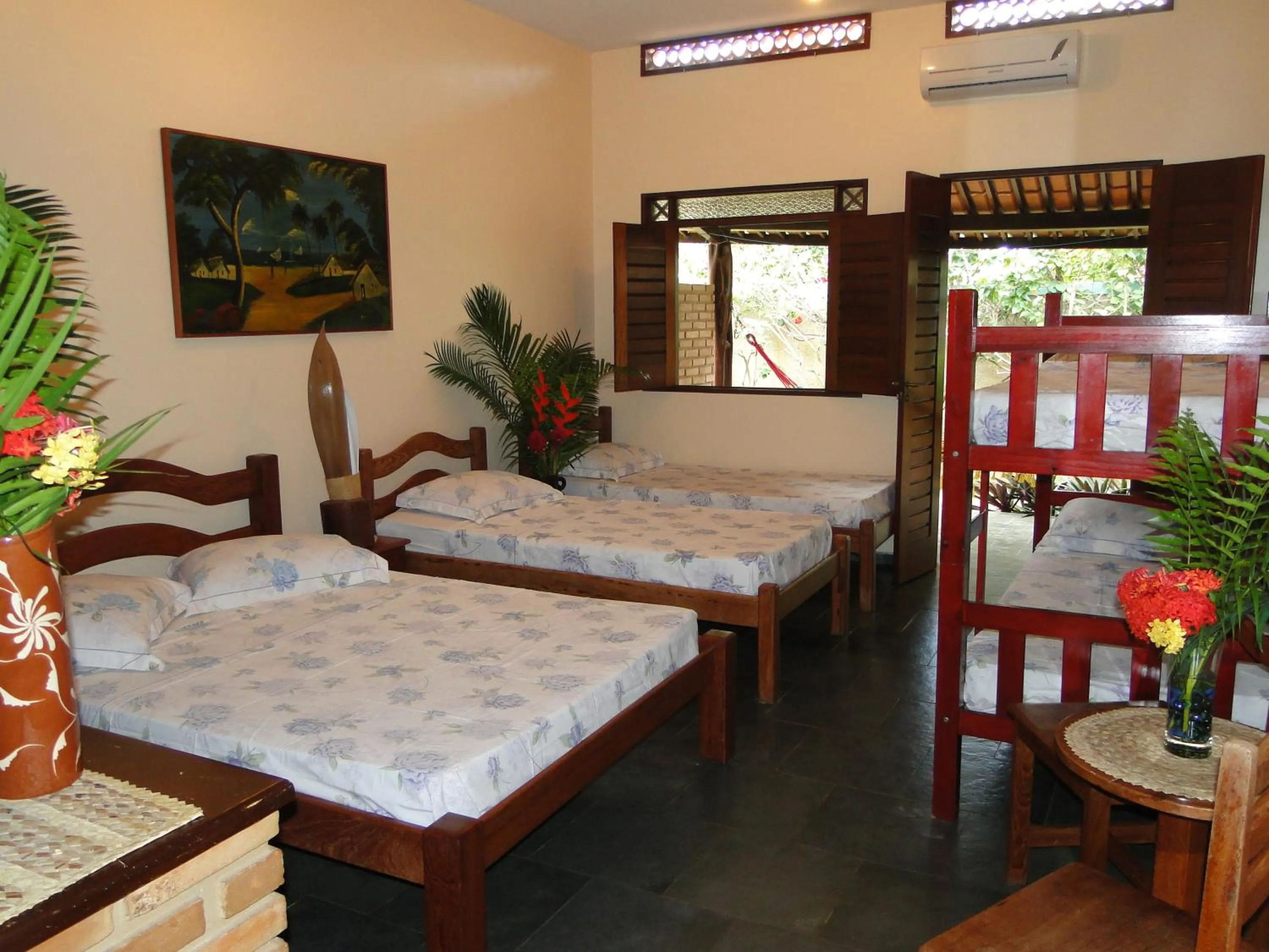 Bed in Hotel Pousada Arco Iris