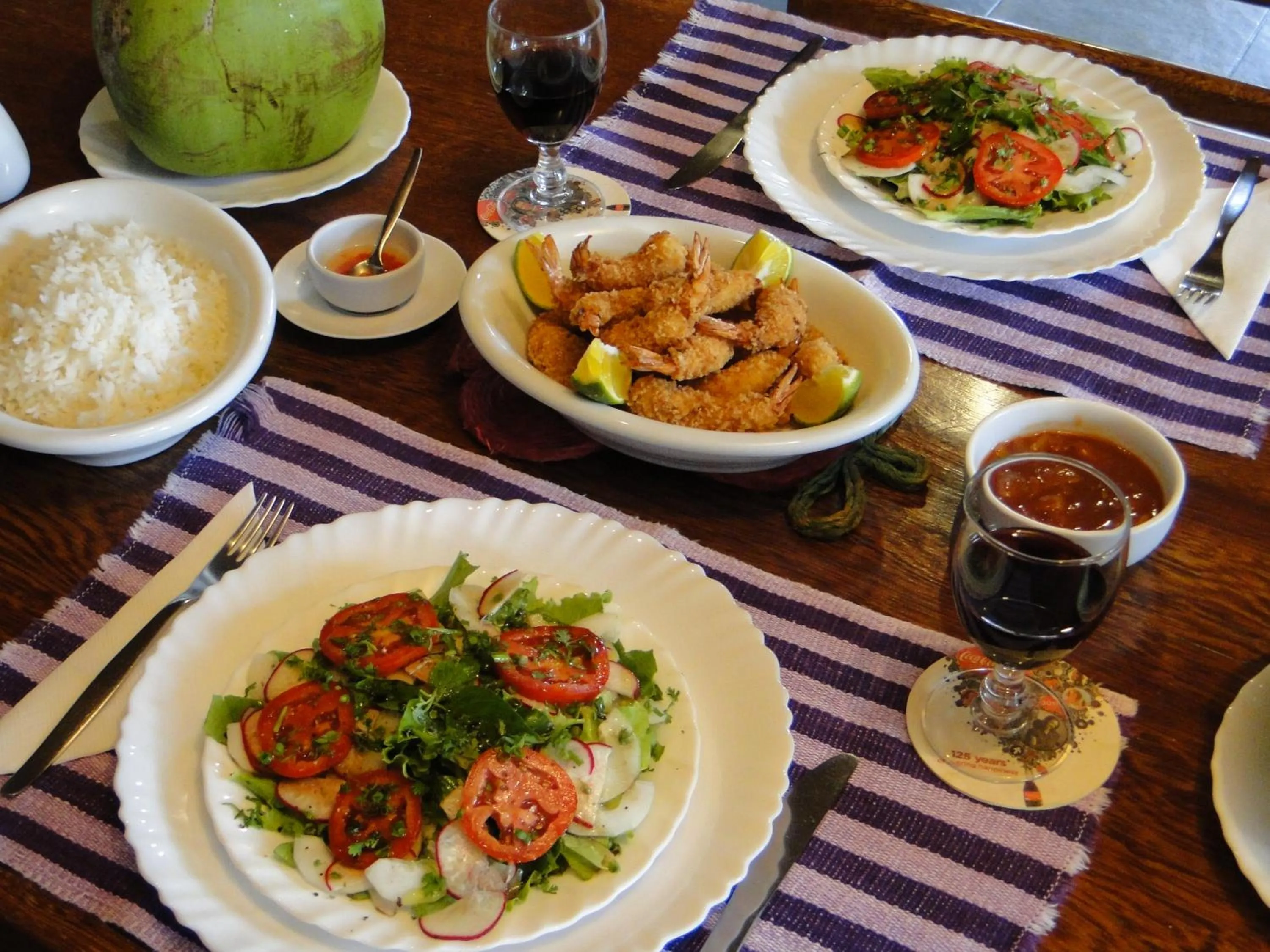 Dinner in Hotel Pousada Arco Iris