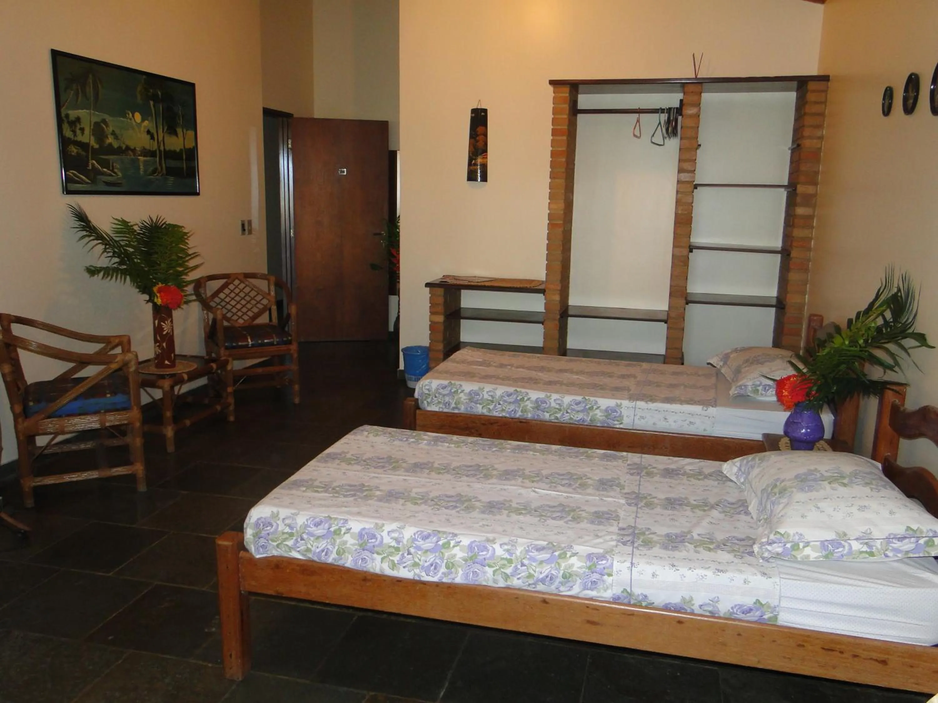 Bed in Hotel Pousada Arco Iris