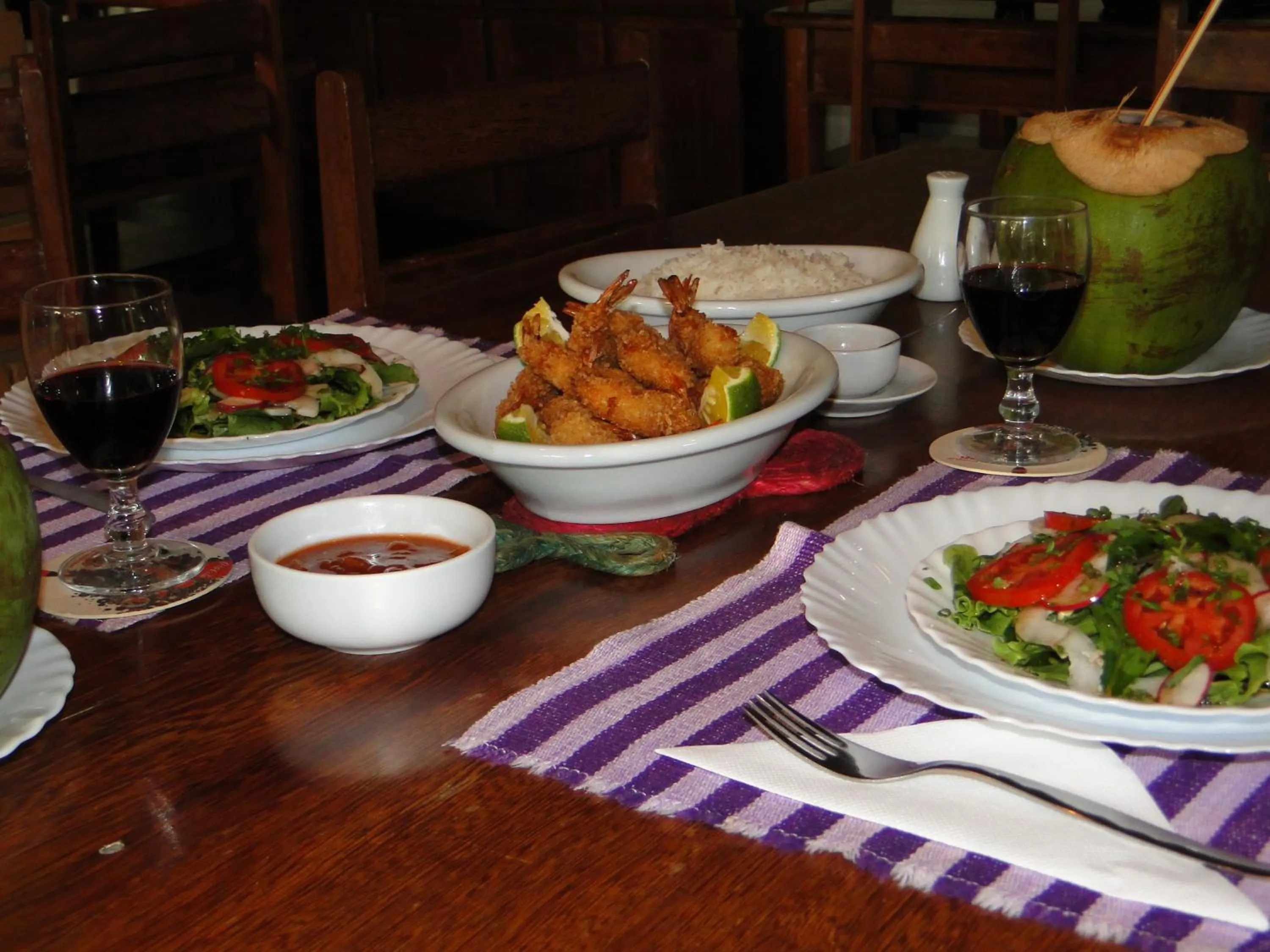 Dinner in Hotel Pousada Arco Iris