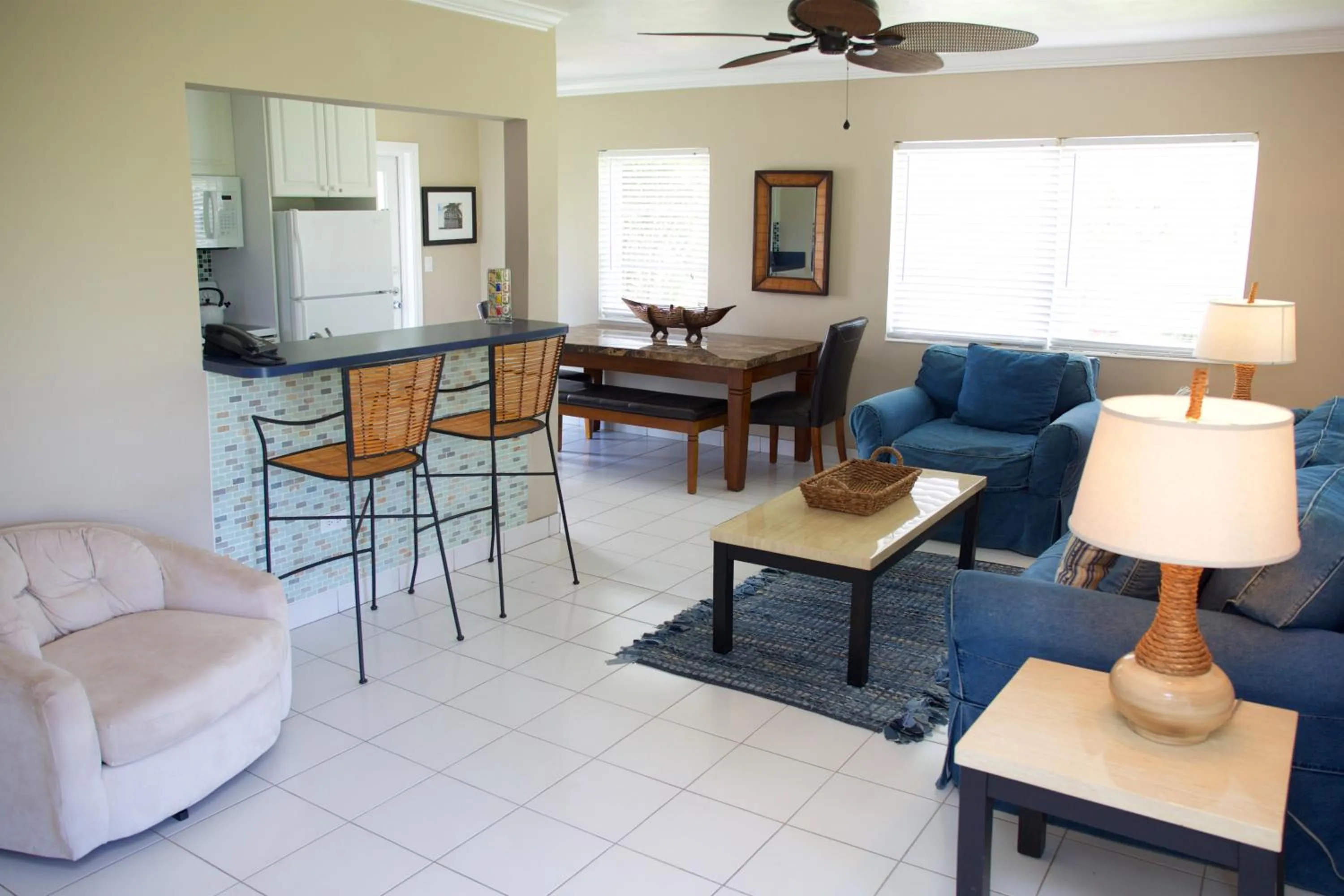 Living room in Royal Flamingo Villas