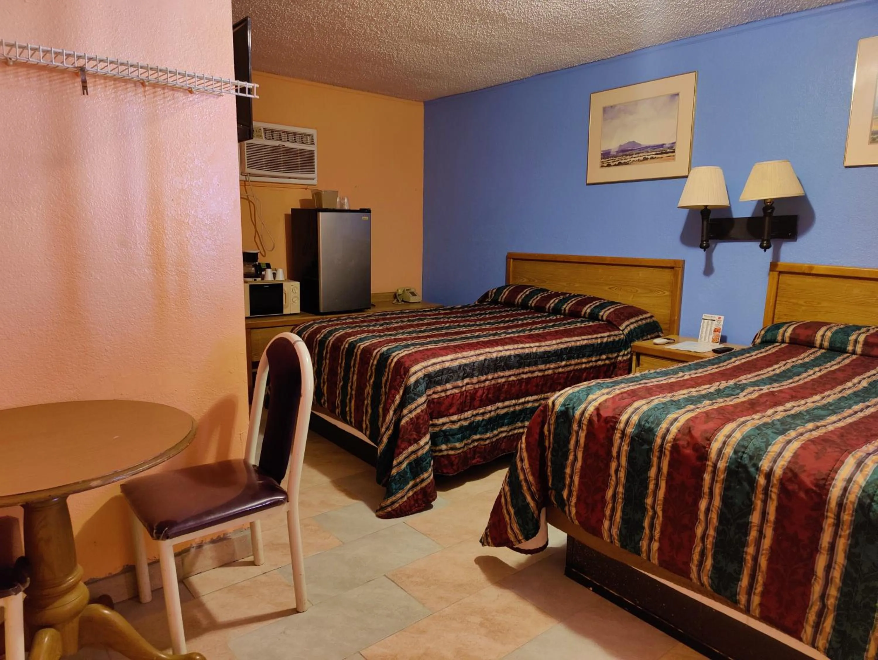 Bed in Western Motel