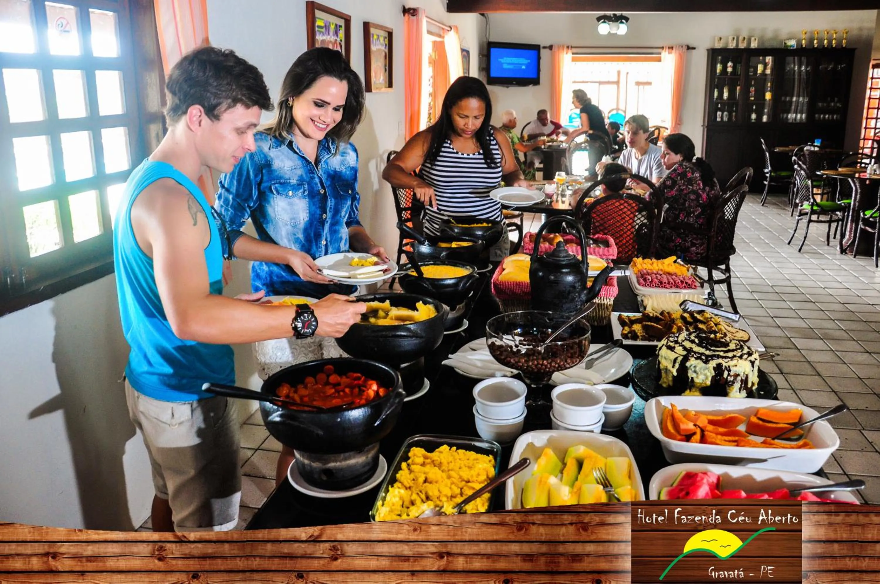Dining area in Hotel Fazenda Ceu Aberto