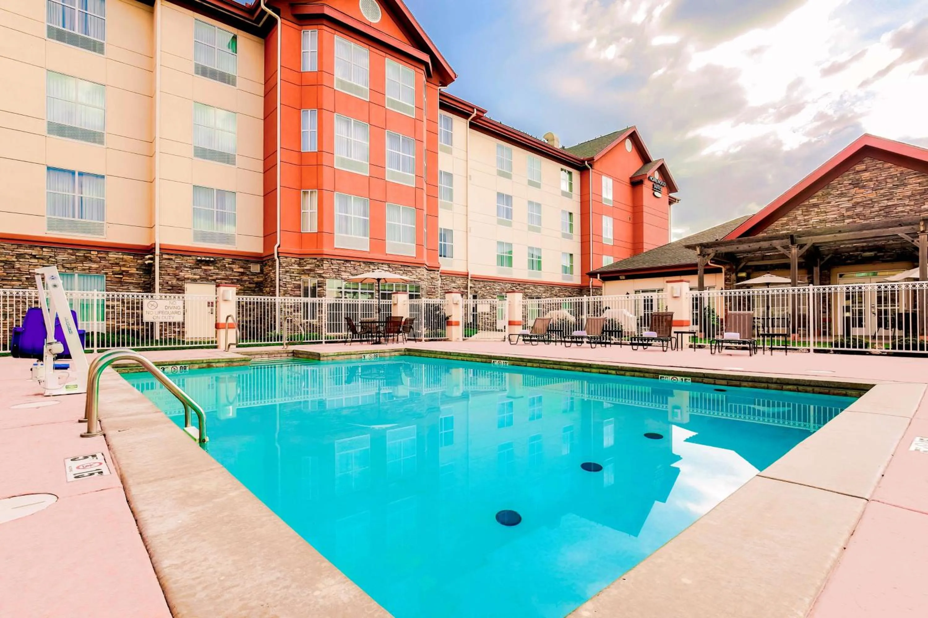 Pool view in Homewood Suites by Hilton Lawton