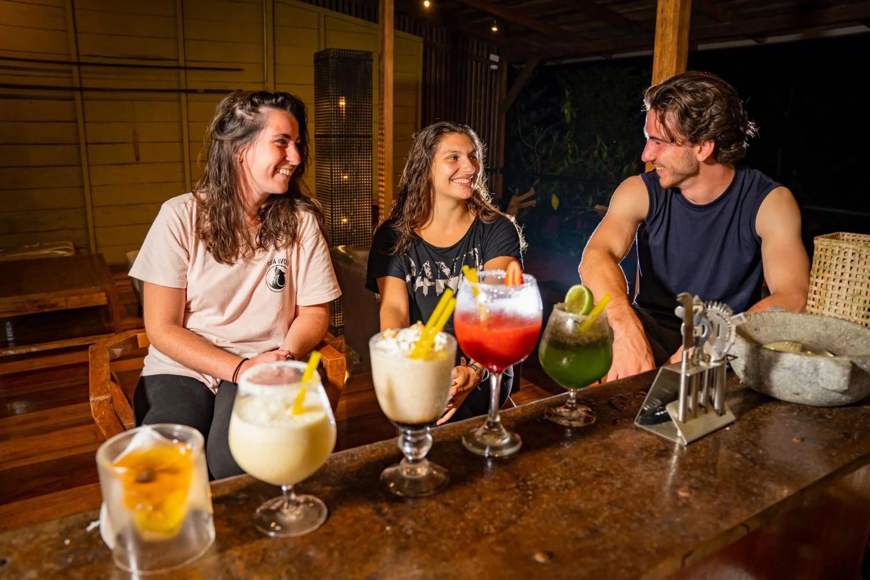 Lounge or bar in Hamadryade Lodge