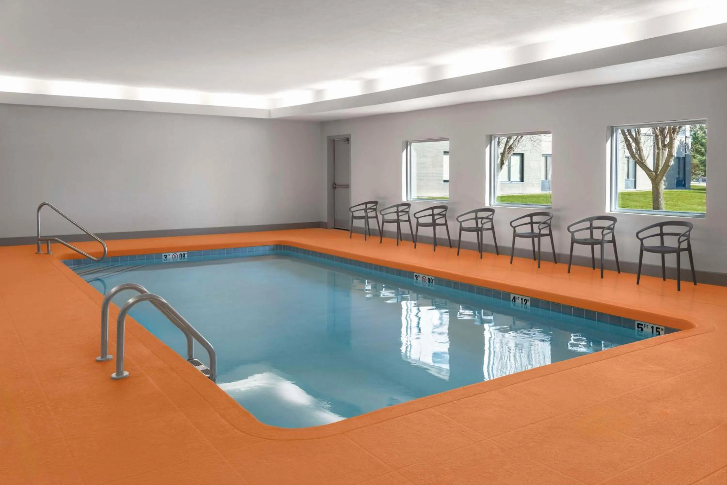 Pool view in Hampton Inn Olathe