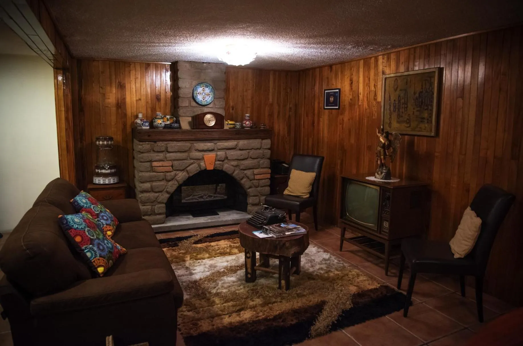 Lobby or reception in Posada de la Virgen