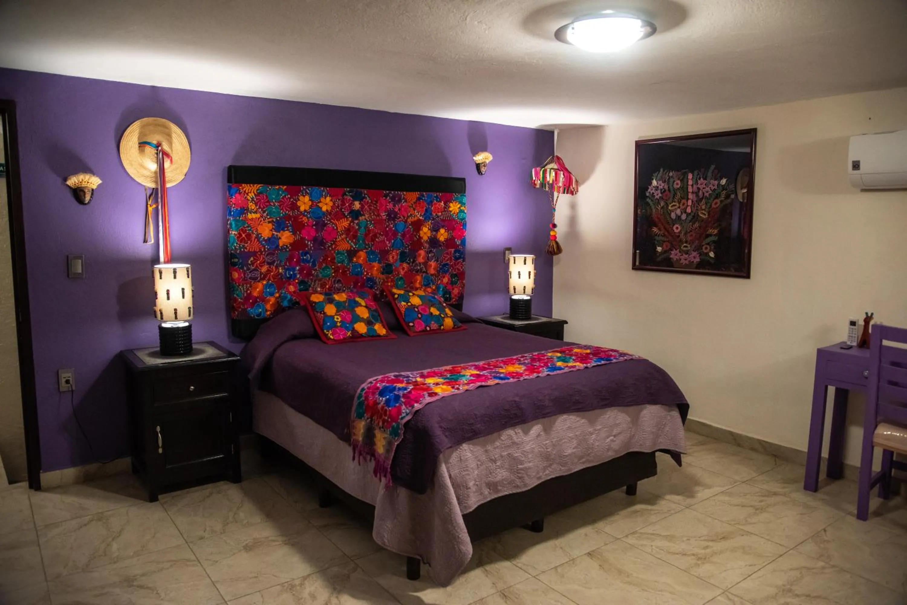 Bed in Posada de la Virgen