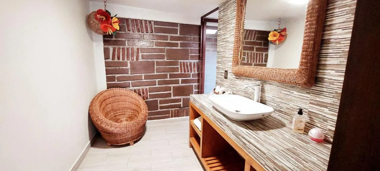 Bathroom in Posada de la Virgen